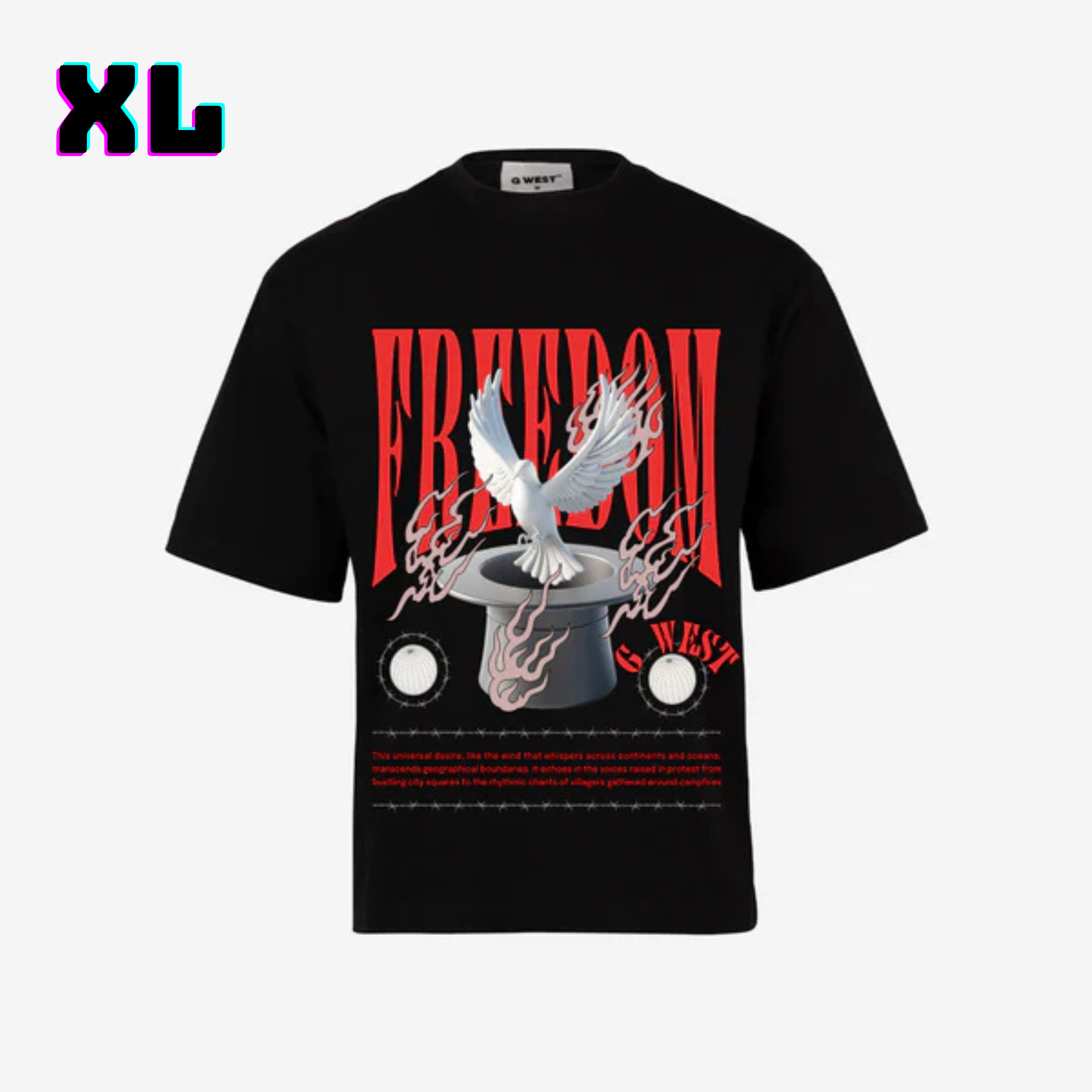 ๐ G WEST Wholesale T-Shirt Box โ 20 Oversized Tees (Mโ5XL) GWESTTEES-1001