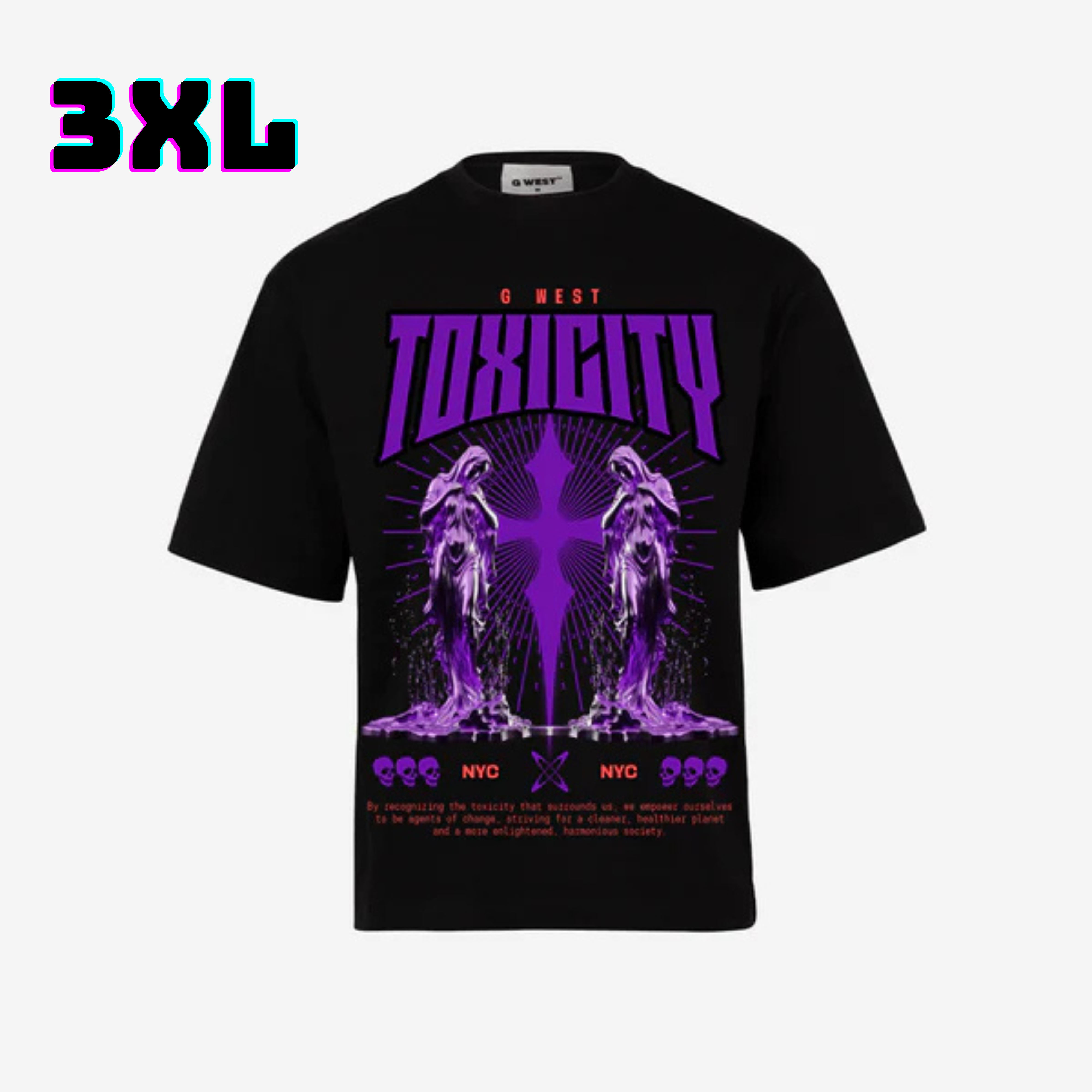 ๐ G WEST Wholesale T-Shirt Box โ 20 Oversized Tees (Mโ5XL) GWESTTEES-1009