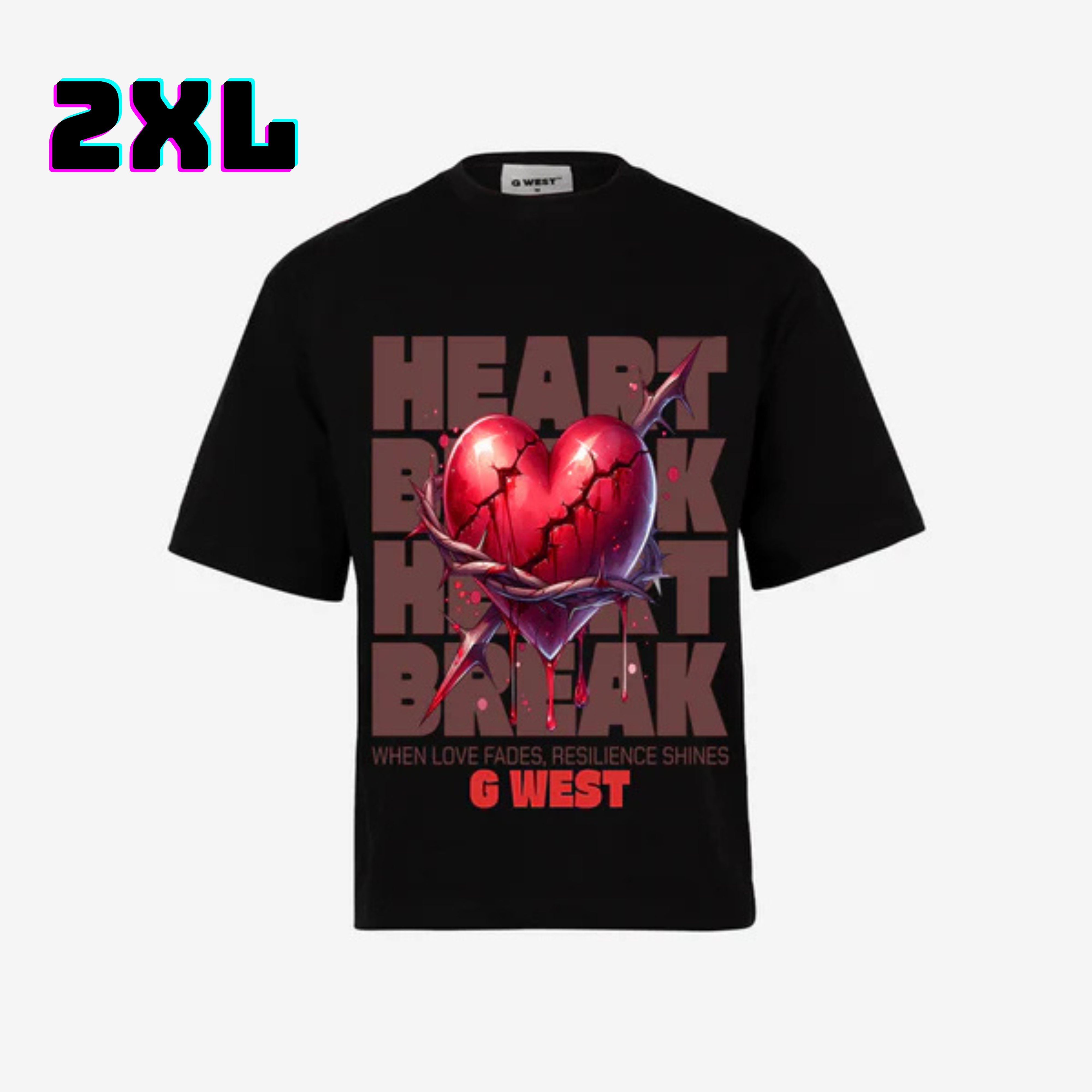 ๐ G WEST Wholesale T-Shirt Box โ 20 Oversized Tees (Mโ5XL) GWESTTEES-1002