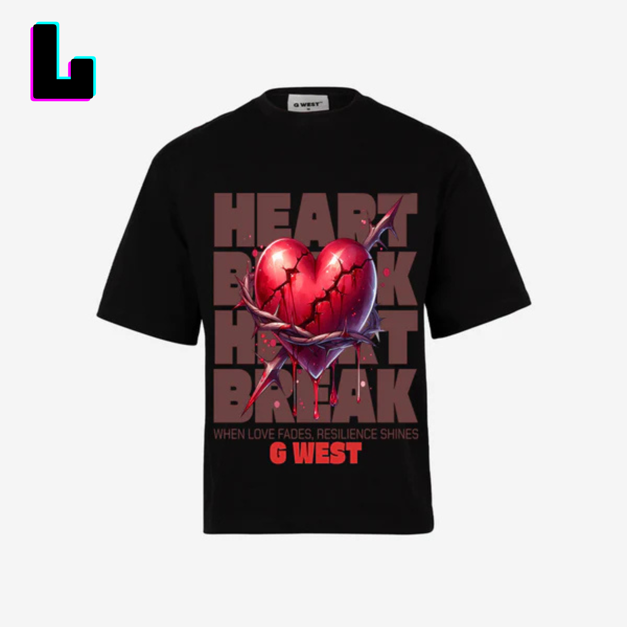 ๐ G WEST Wholesale T-Shirt Box โ 20 Oversized Tees (Mโ5XL) GWESTTEES-1007