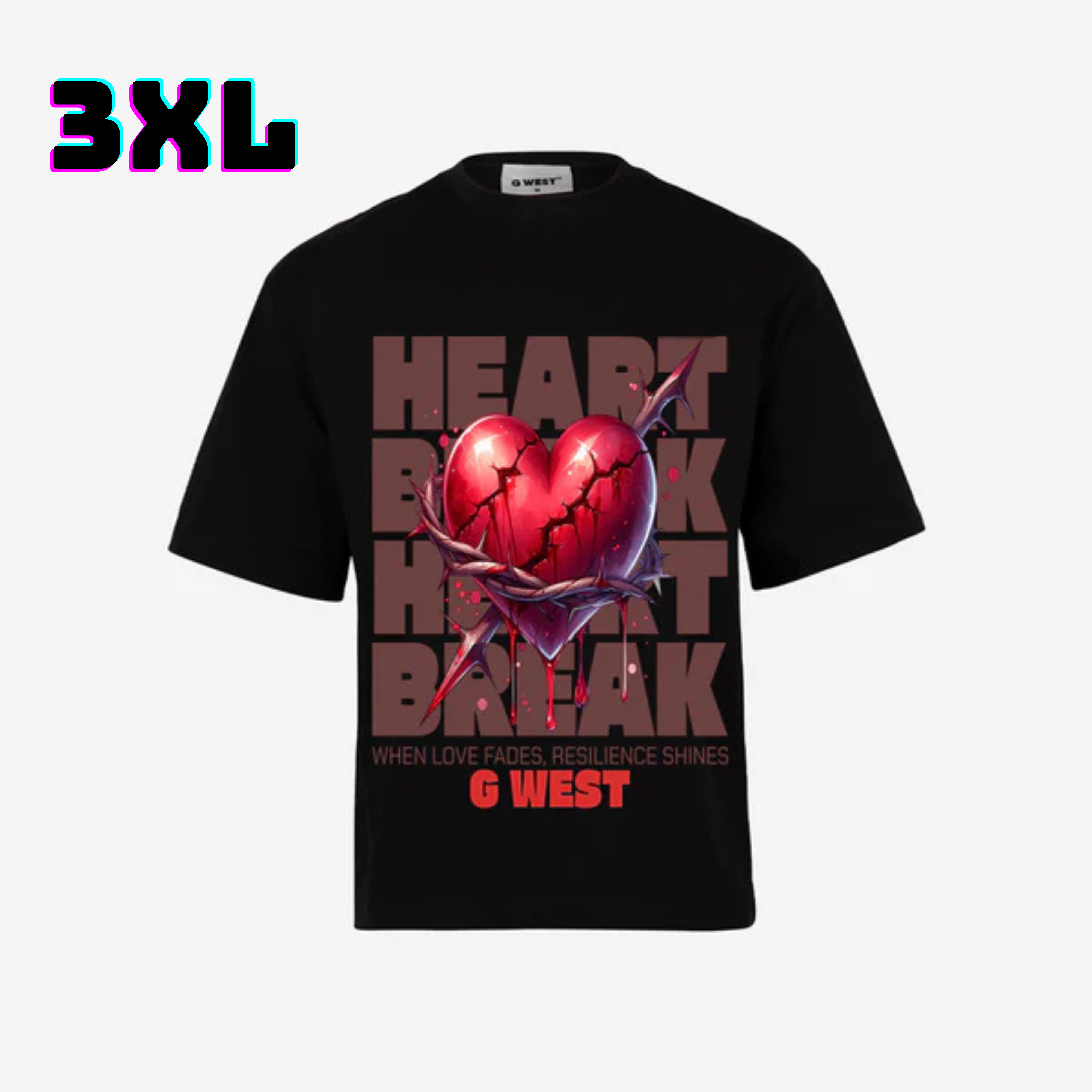 ๐ G WEST Wholesale T-Shirt Box โ 20 Oversized Tees (Mโ5XL) GWESTTEES-1006