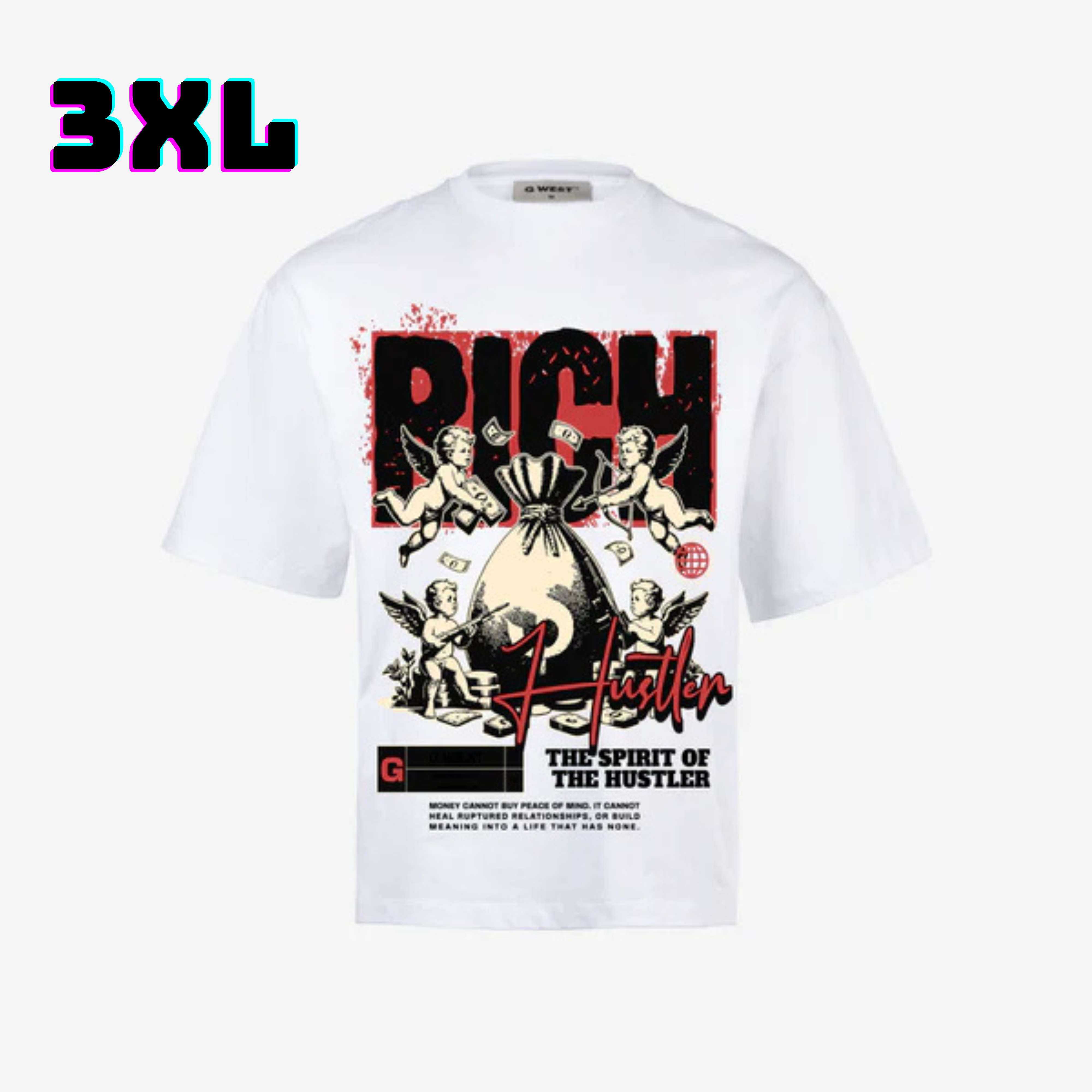 ๐ G WEST Wholesale T-Shirt Box โ 20 Oversized Tees (Mโ5XL) GWESTTEES-1018