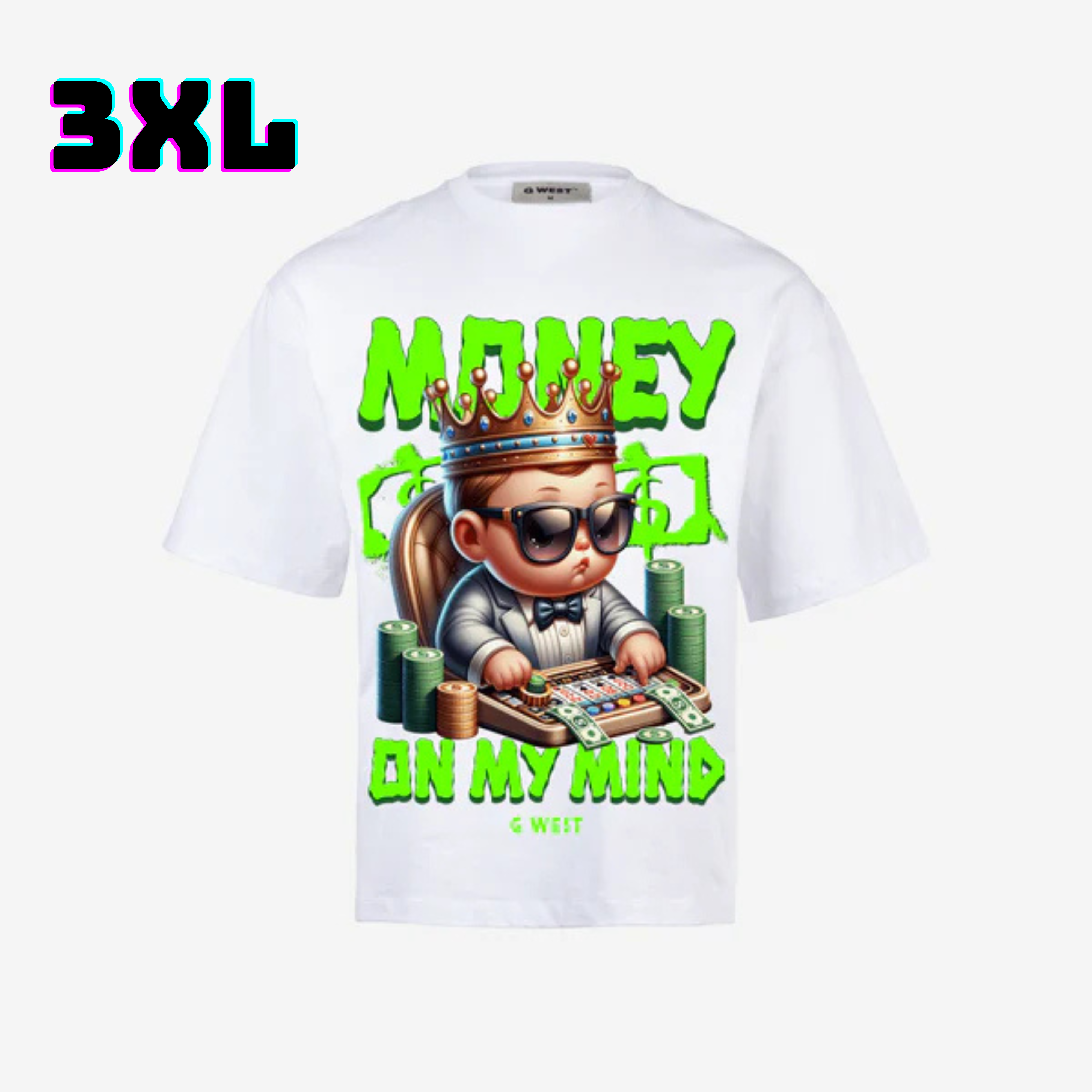 ๐ G WEST Wholesale T-Shirt Box โ 20 Oversized Tees (Mโ5XL) GWESTTEES-1015