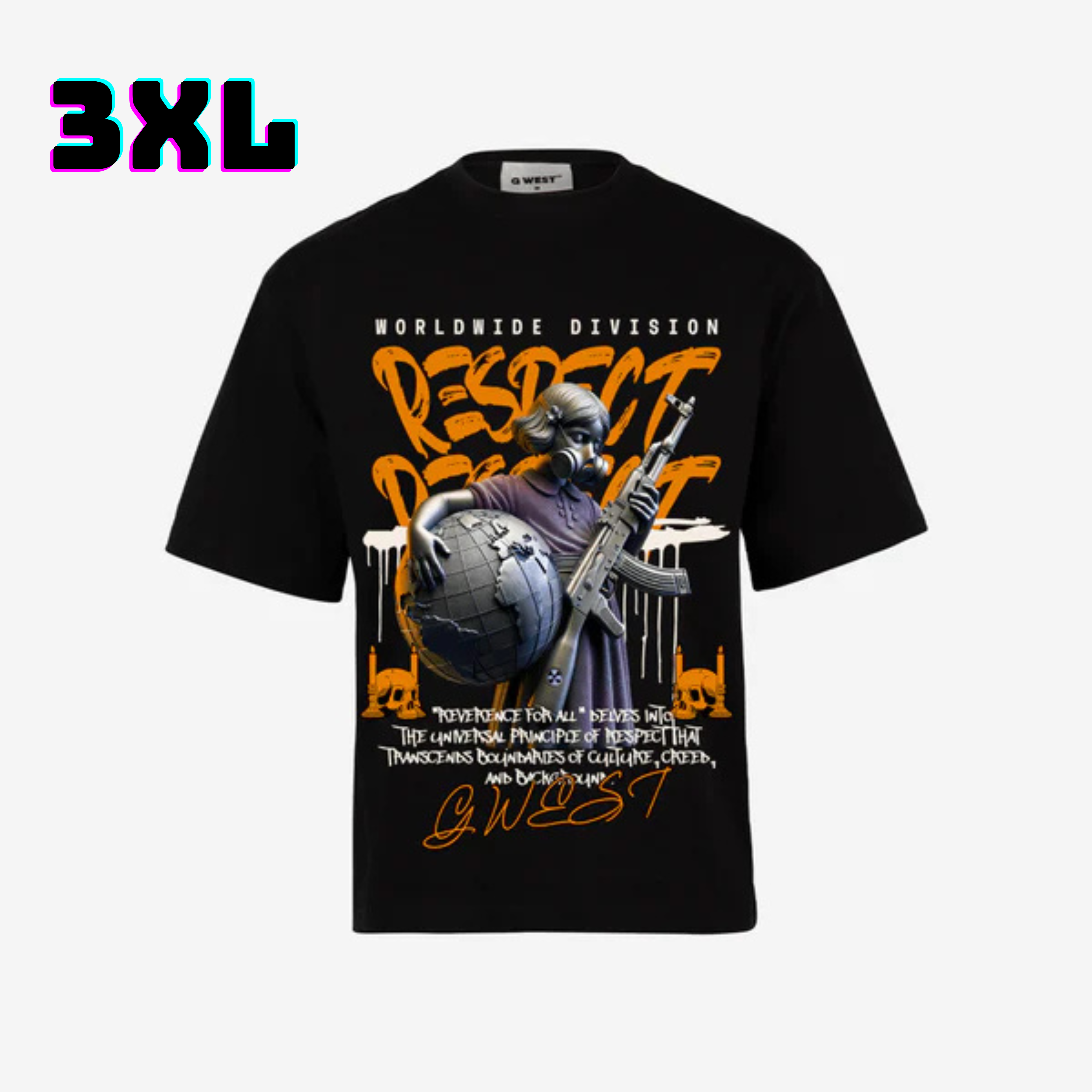๐ G WEST Wholesale T-Shirt Box โ 20 Oversized Tees (Mโ5XL) GWESTTEES-1017