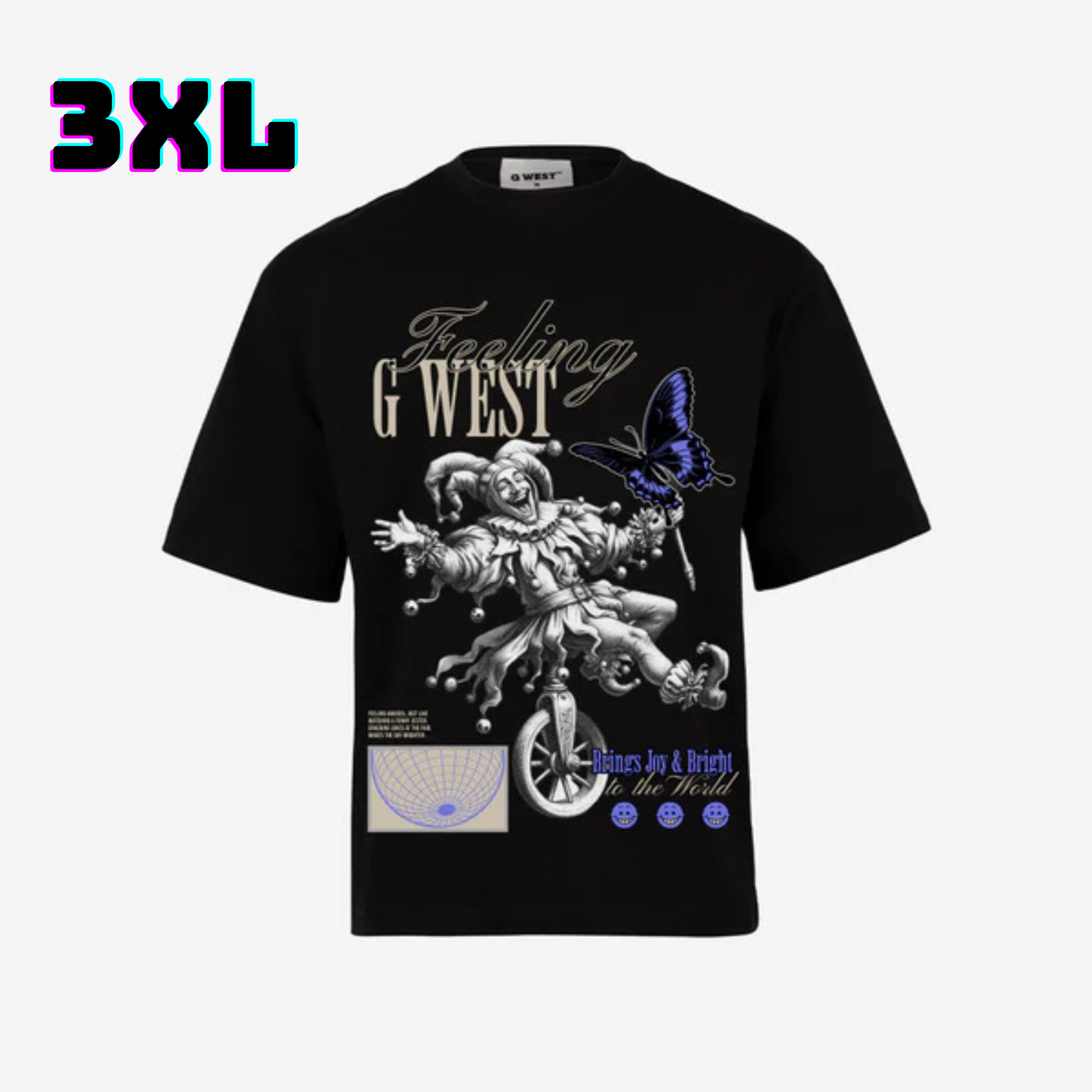 ๐ G WEST Wholesale T-Shirt Box โ 20 Oversized Tees (Mโ5XL) GWESTTEES-1020