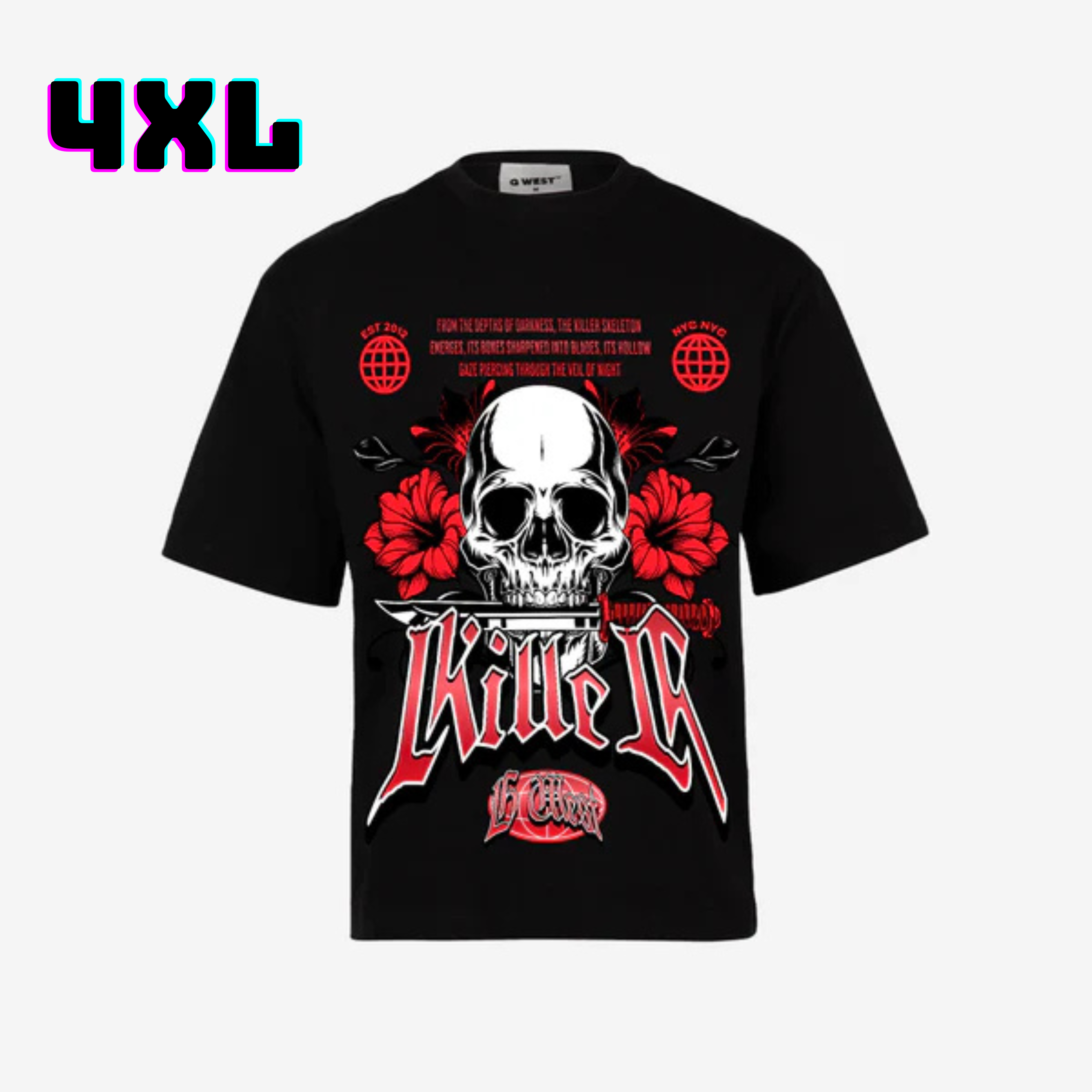 ๐ G WEST Wholesale T-Shirt Box โ 20 Oversized Tees (Mโ5XL) GWESTTEES-1017