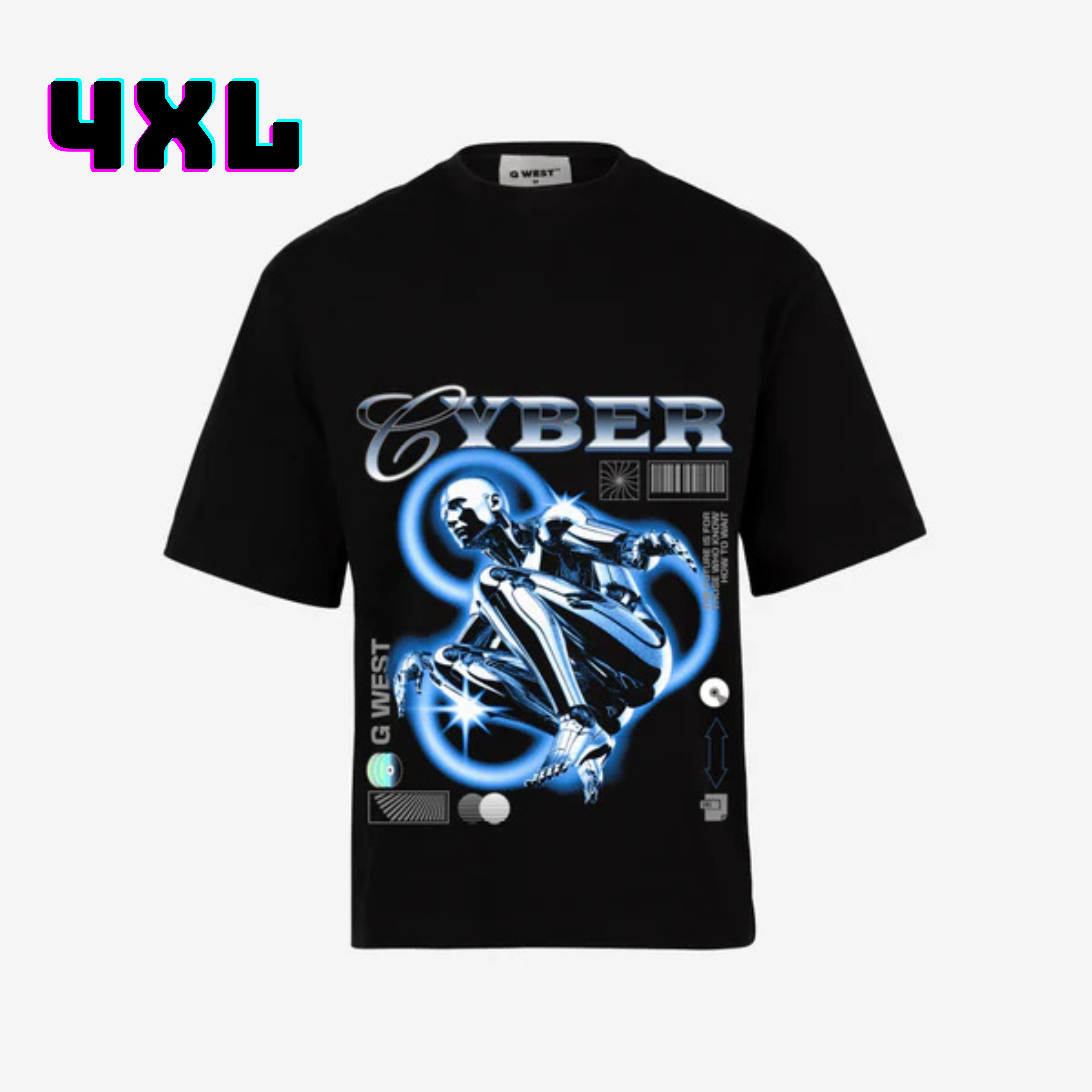 ๐ G WEST Wholesale T-Shirt Box โ 20 Oversized Tees (Mโ5XL) GWESTTEES-1014