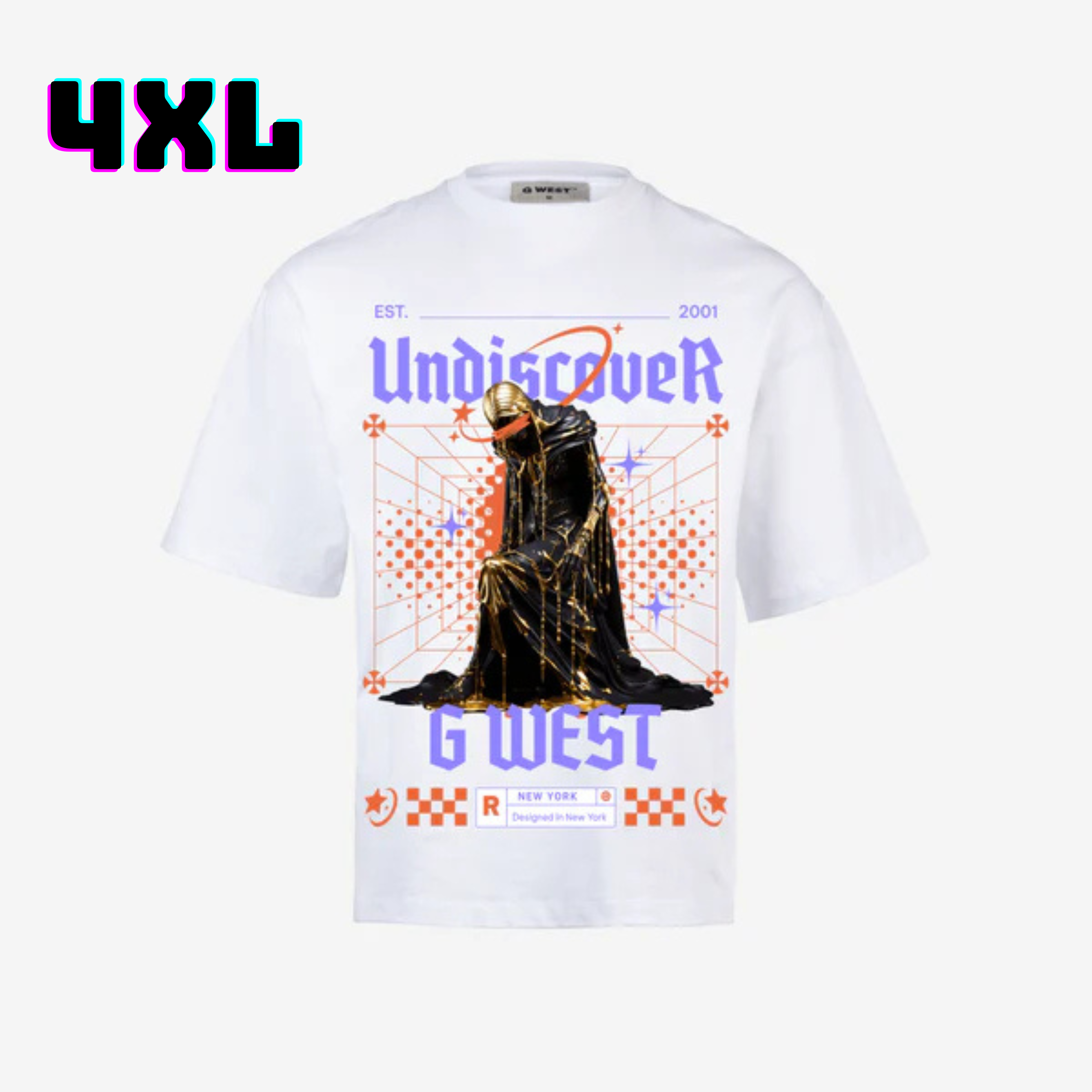 ๐ G WEST Wholesale T-Shirt Box โ 20 Oversized Tees (Mโ5XL) GWESTTEES-1003