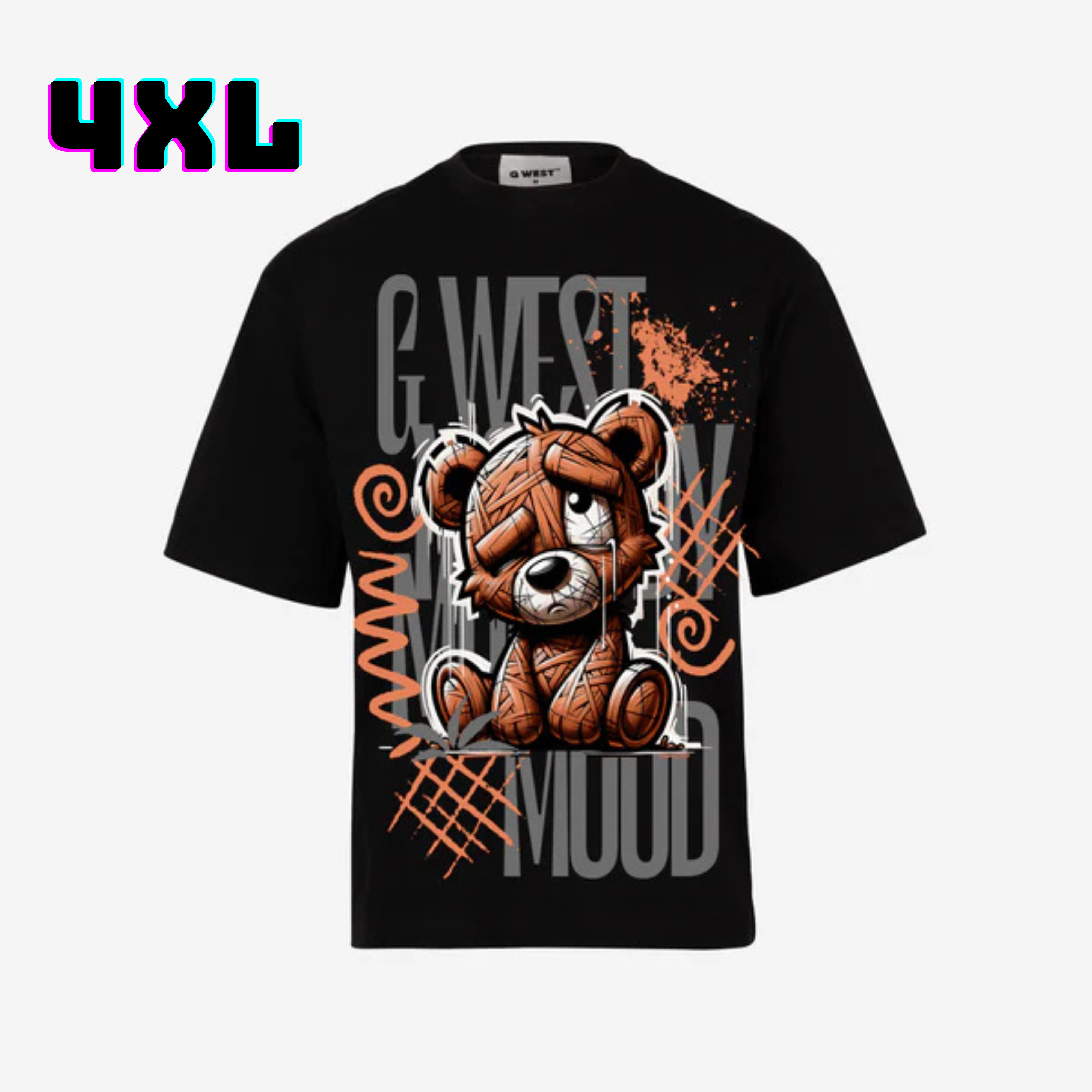 ๐ G WEST Wholesale T-Shirt Box โ 20 Oversized Tees (Mโ5XL) GWESTTEES-1020