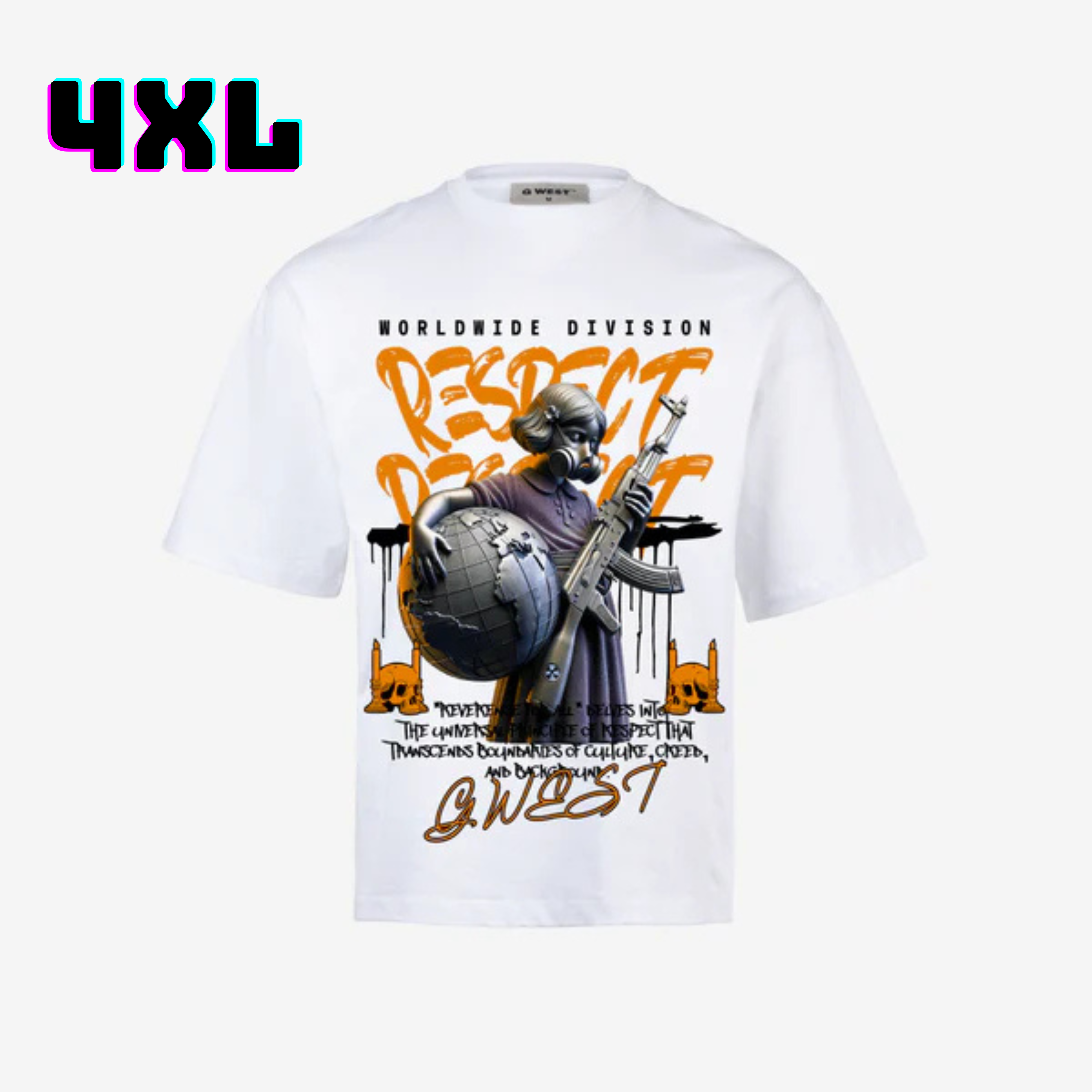 ๐ G WEST Wholesale T-Shirt Box โ 20 Oversized Tees (Mโ5XL) GWESTTEES-1019