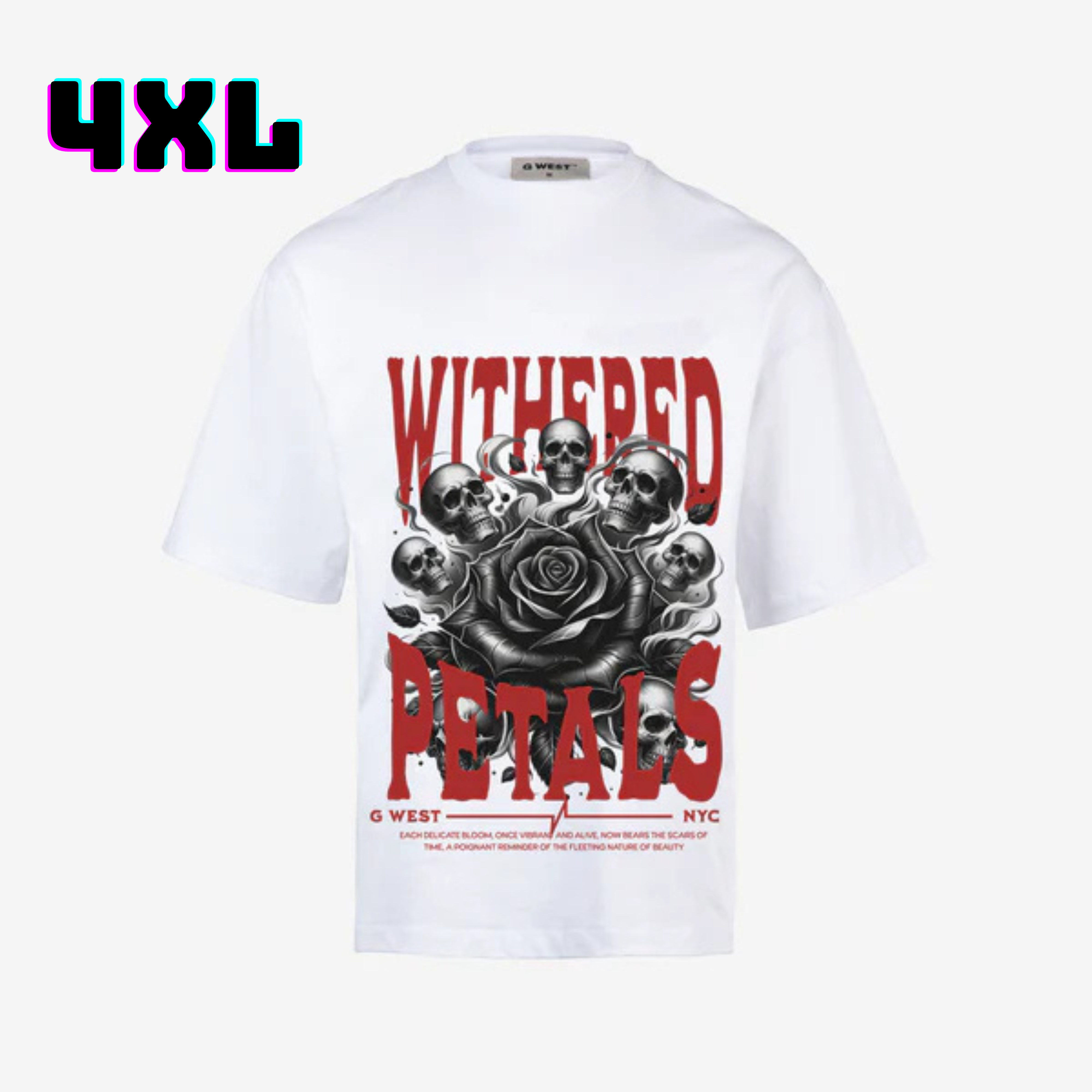 ๐ G WEST Wholesale T-Shirt Box โ 20 Oversized Tees (Mโ5XL) GWESTTEES-1007