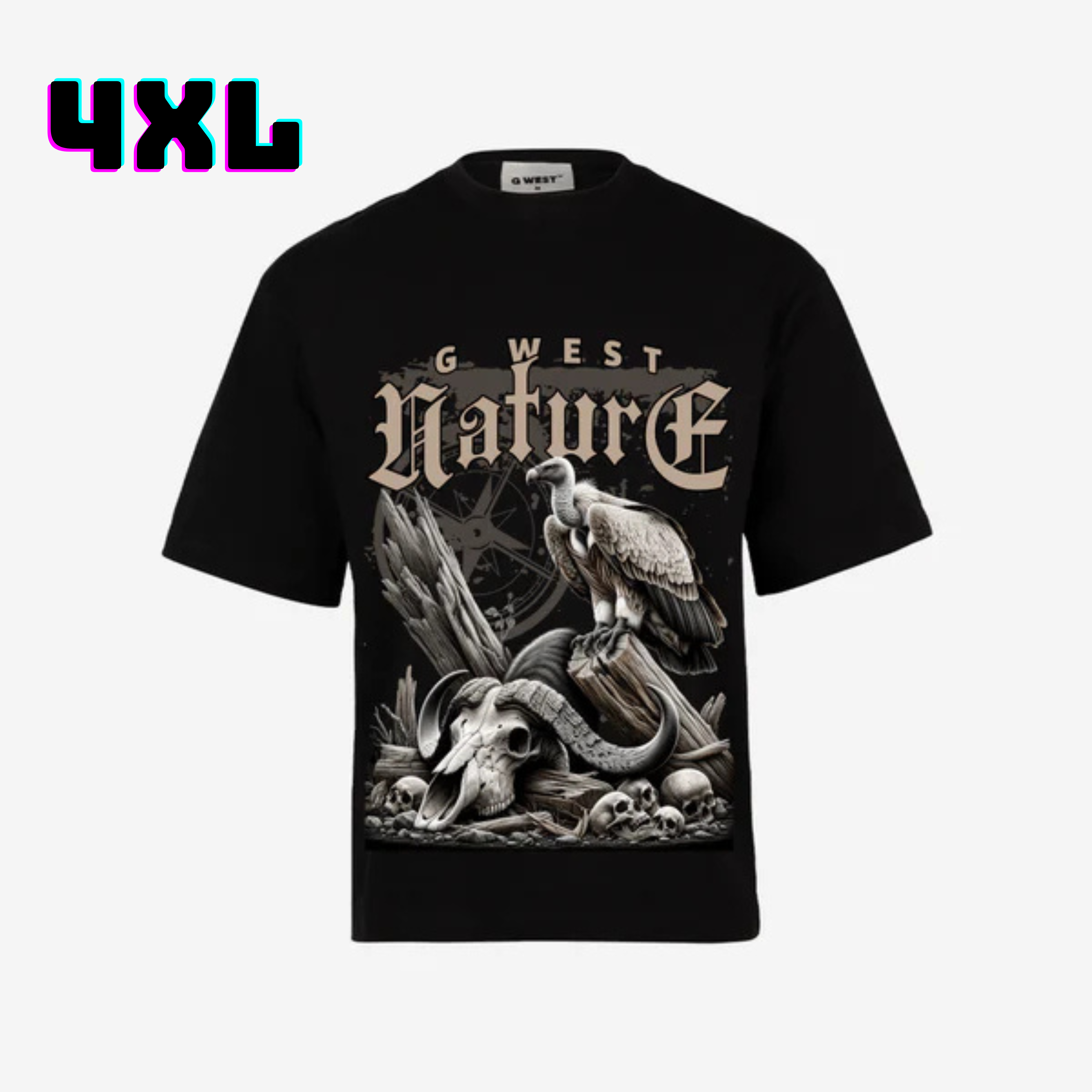 ๐ G WEST Wholesale T-Shirt Box โ 20 Oversized Tees (Mโ5XL) GWESTTEES-1006
