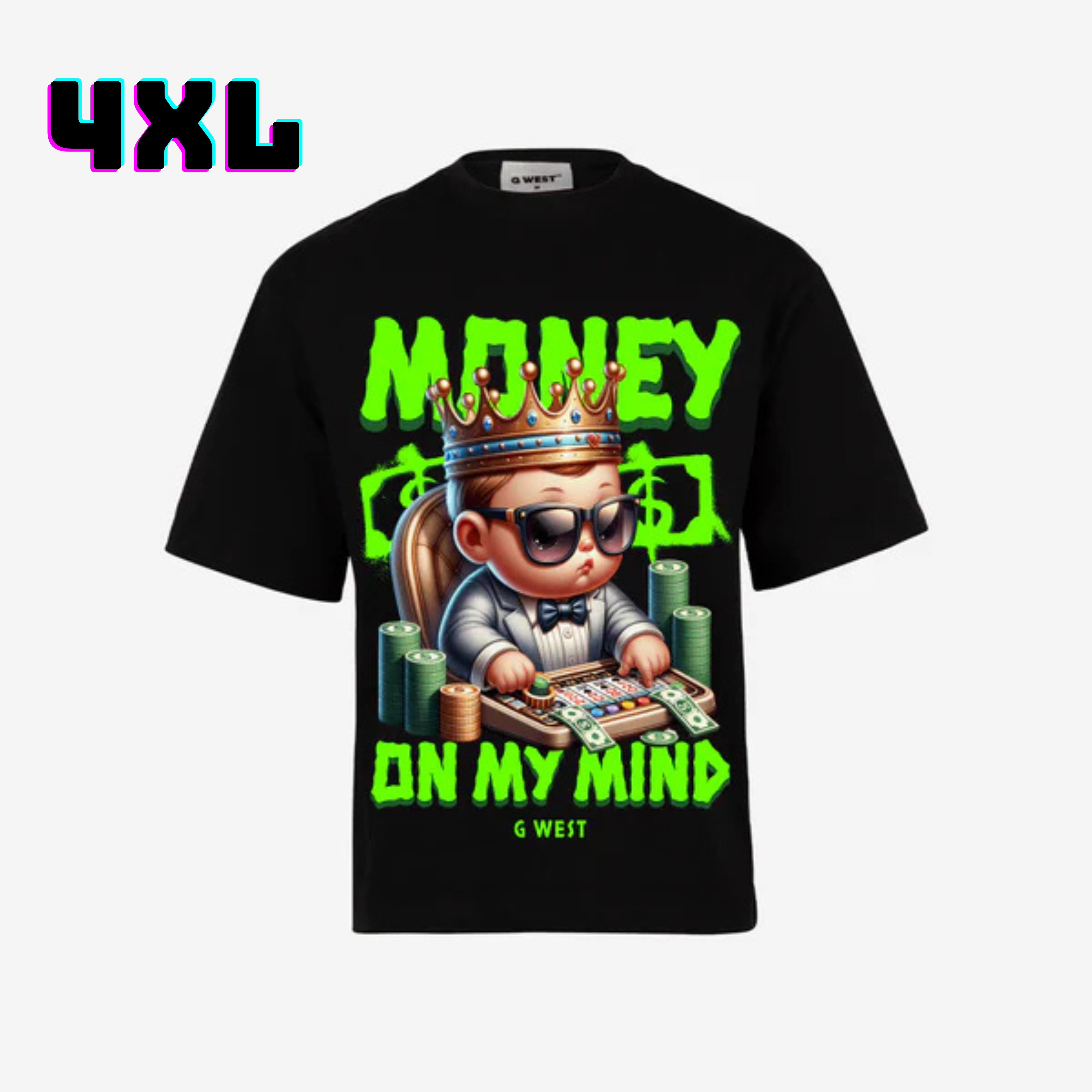 ๐ G WEST Wholesale T-Shirt Box โ 20 Oversized Tees (Mโ5XL) GWESTTEES-1015