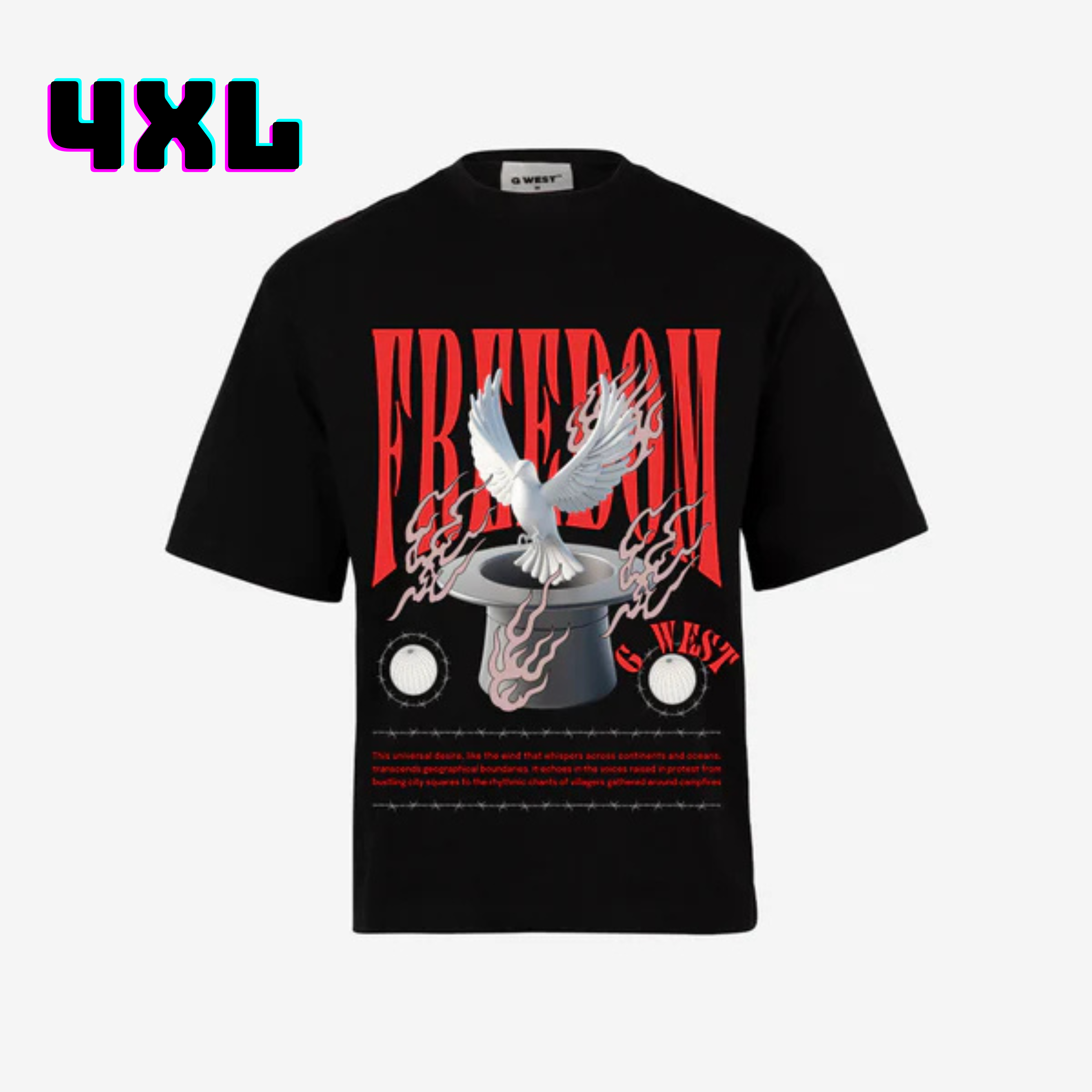 ๐ G WEST Wholesale T-Shirt Box โ 20 Oversized Tees (Mโ5XL) GWESTTEES-1020