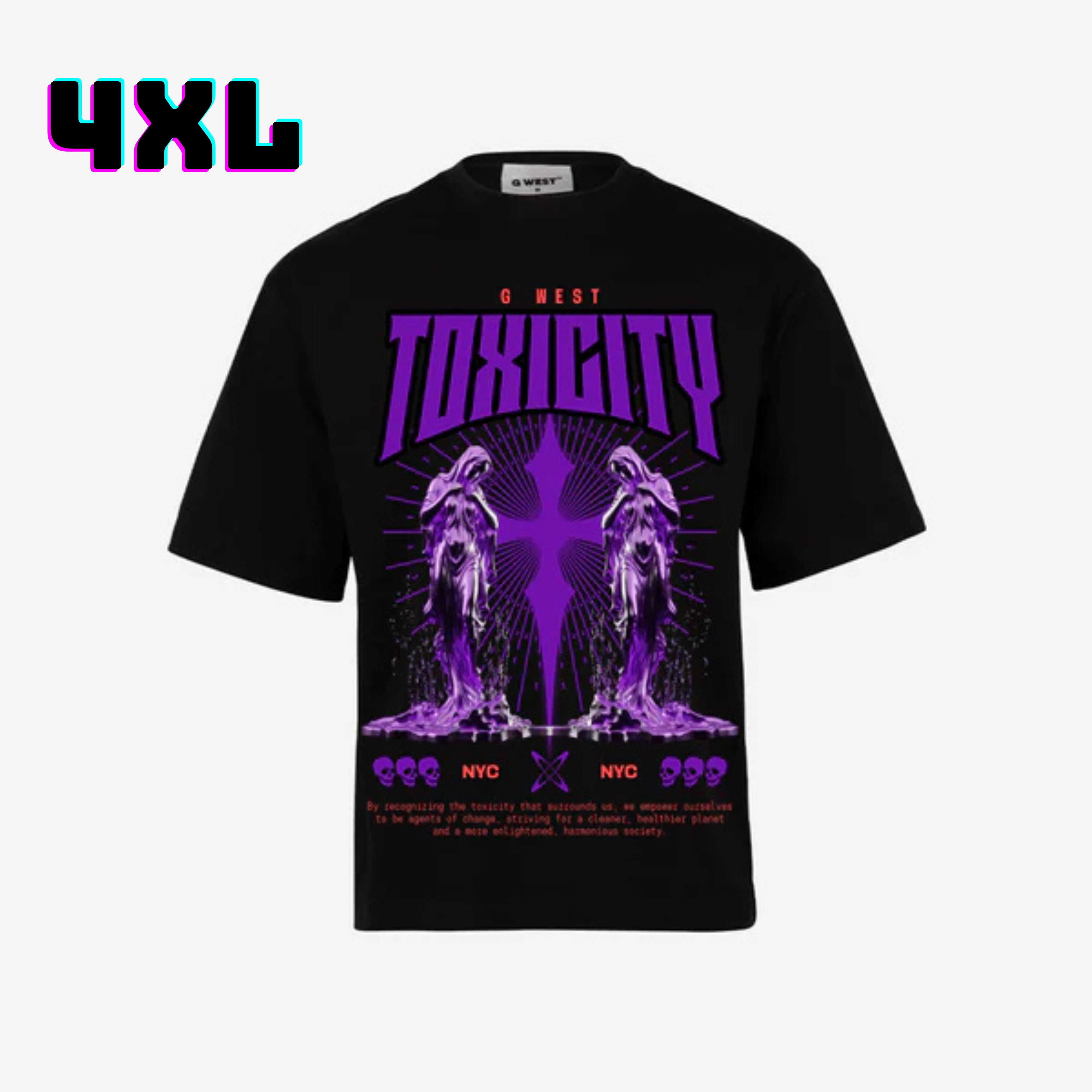 ๐ G WEST Wholesale T-Shirt Box โ 20 Oversized Tees (Mโ5XL) GWESTTEES-1015