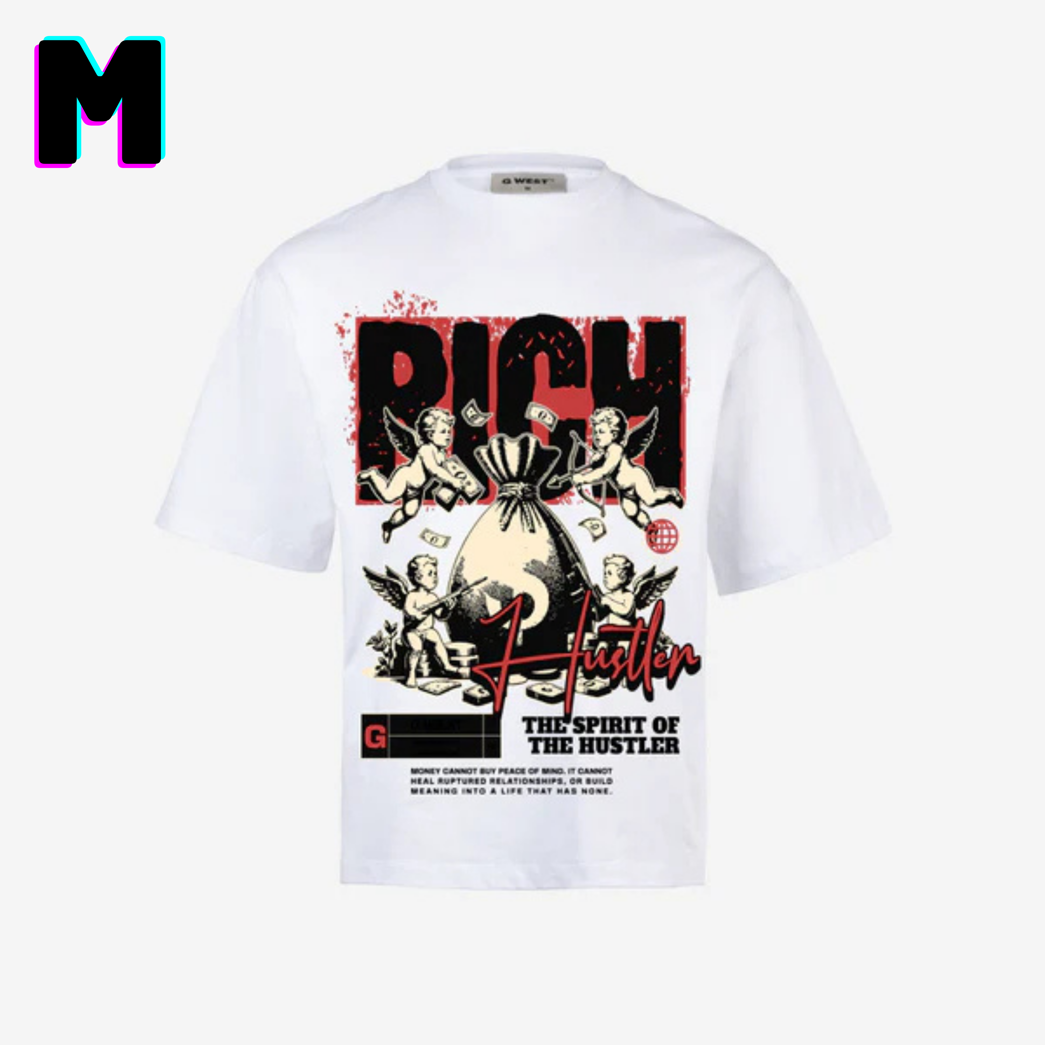 ๐ G WEST Wholesale T-Shirt Box โ 20 Oversized Tees (Mโ5XL) GWESTTEES-1006