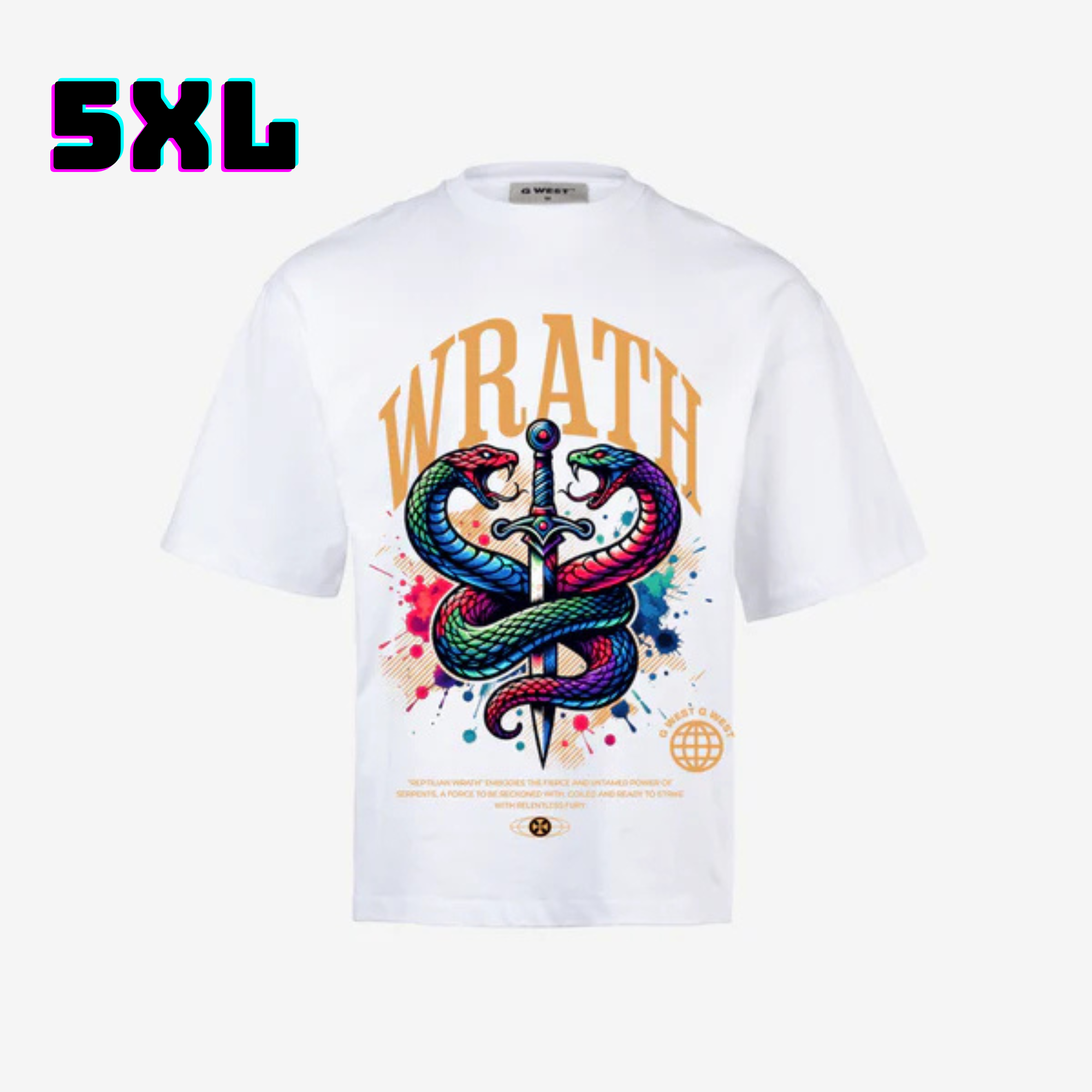 ๐ G WEST Wholesale T-Shirt Box โ 20 Oversized Tees (Mโ5XL) GWESTTEES-1016