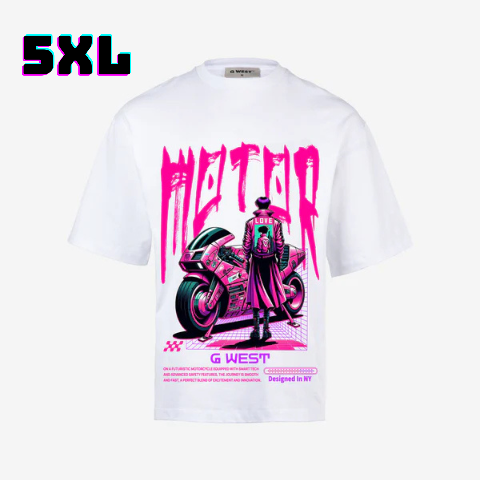 ๐ G WEST Wholesale T-Shirt Box โ 20 Oversized Tees (Mโ5XL) GWESTTEES-1018