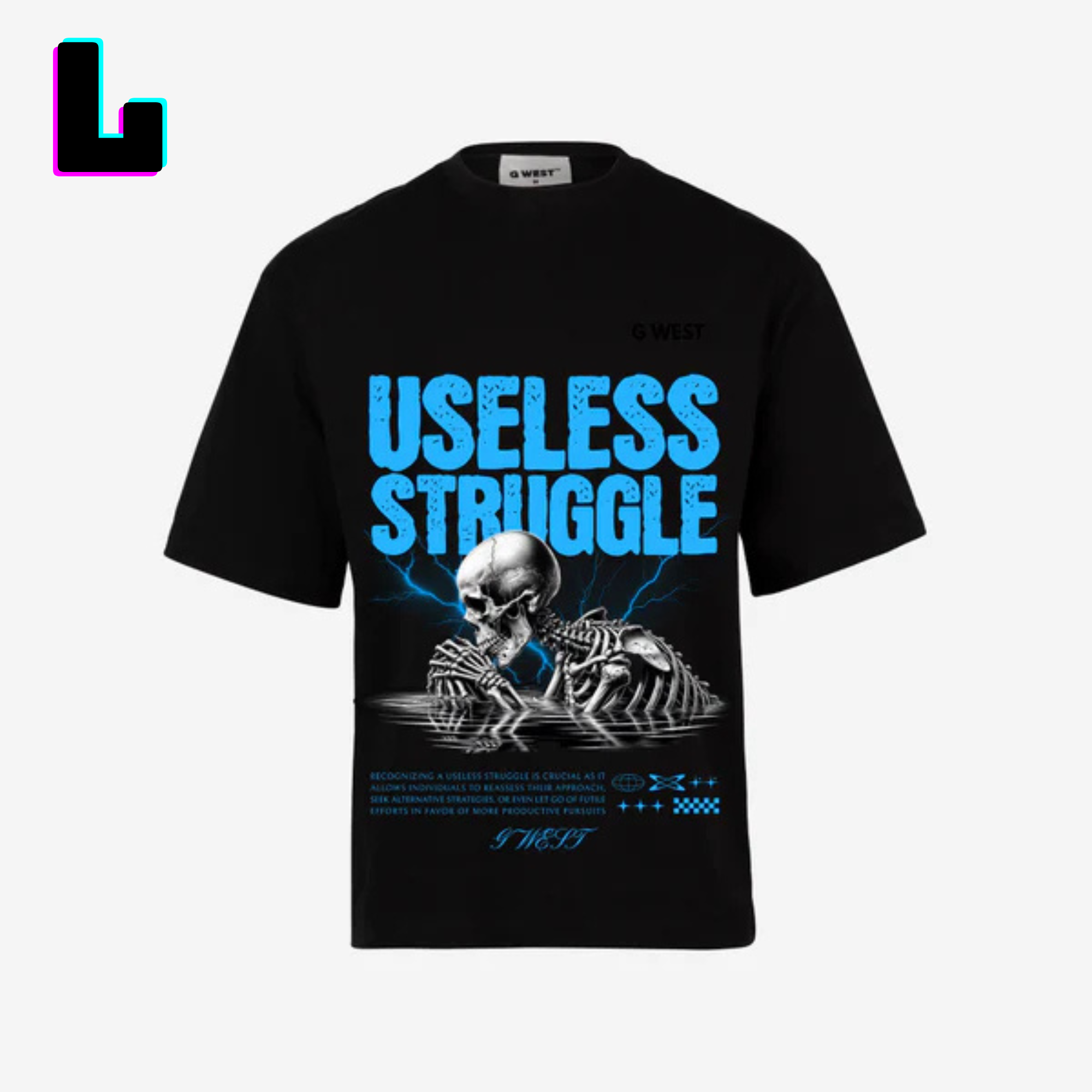 ๐ G WEST Wholesale T-Shirt Box โ 20 Oversized Tees (Mโ5XL) GWESTTEES-1009