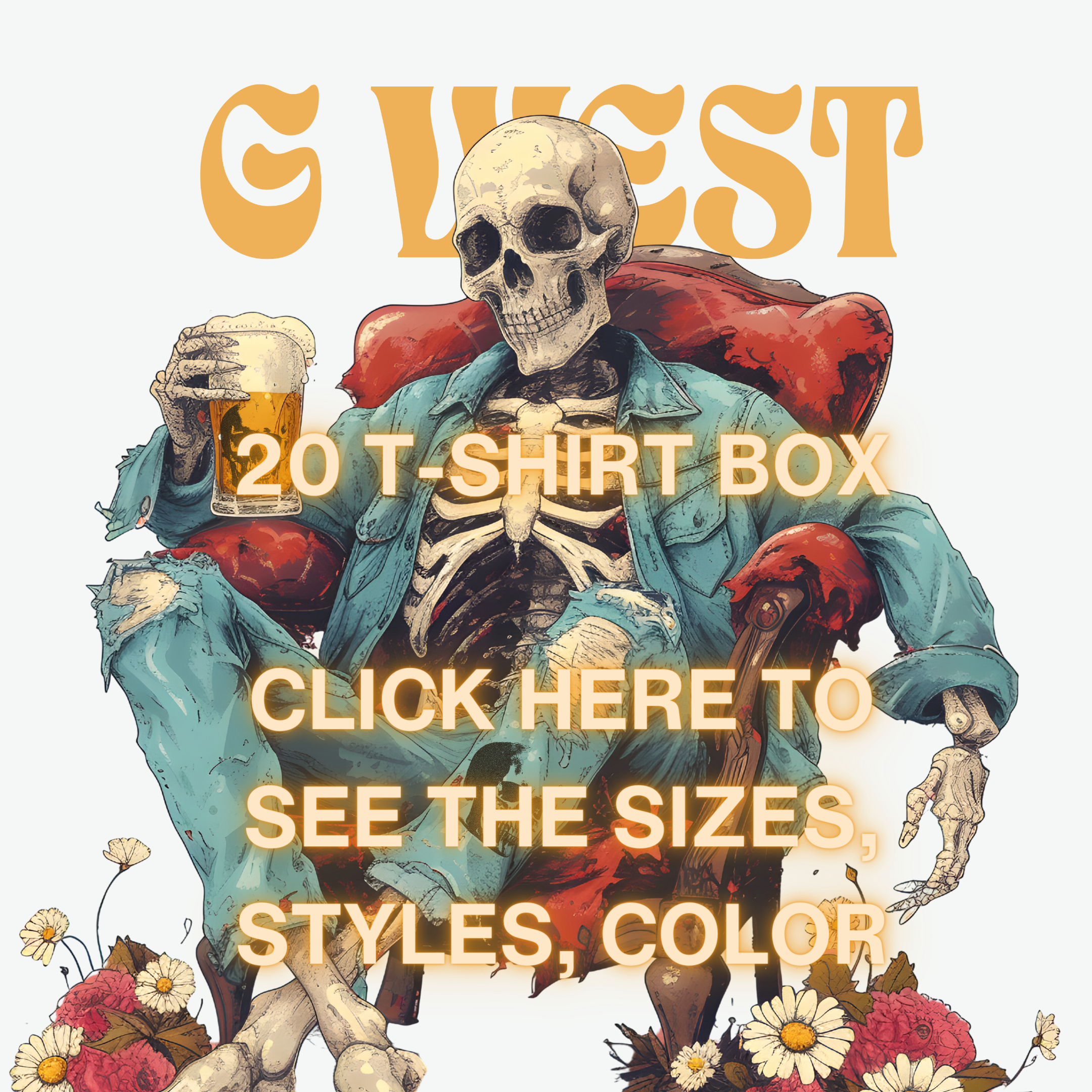 π G WEST Wholesale T-Shirt Box β 20 Oversized Tees (Mβ5XL) GWESTTEES-1015