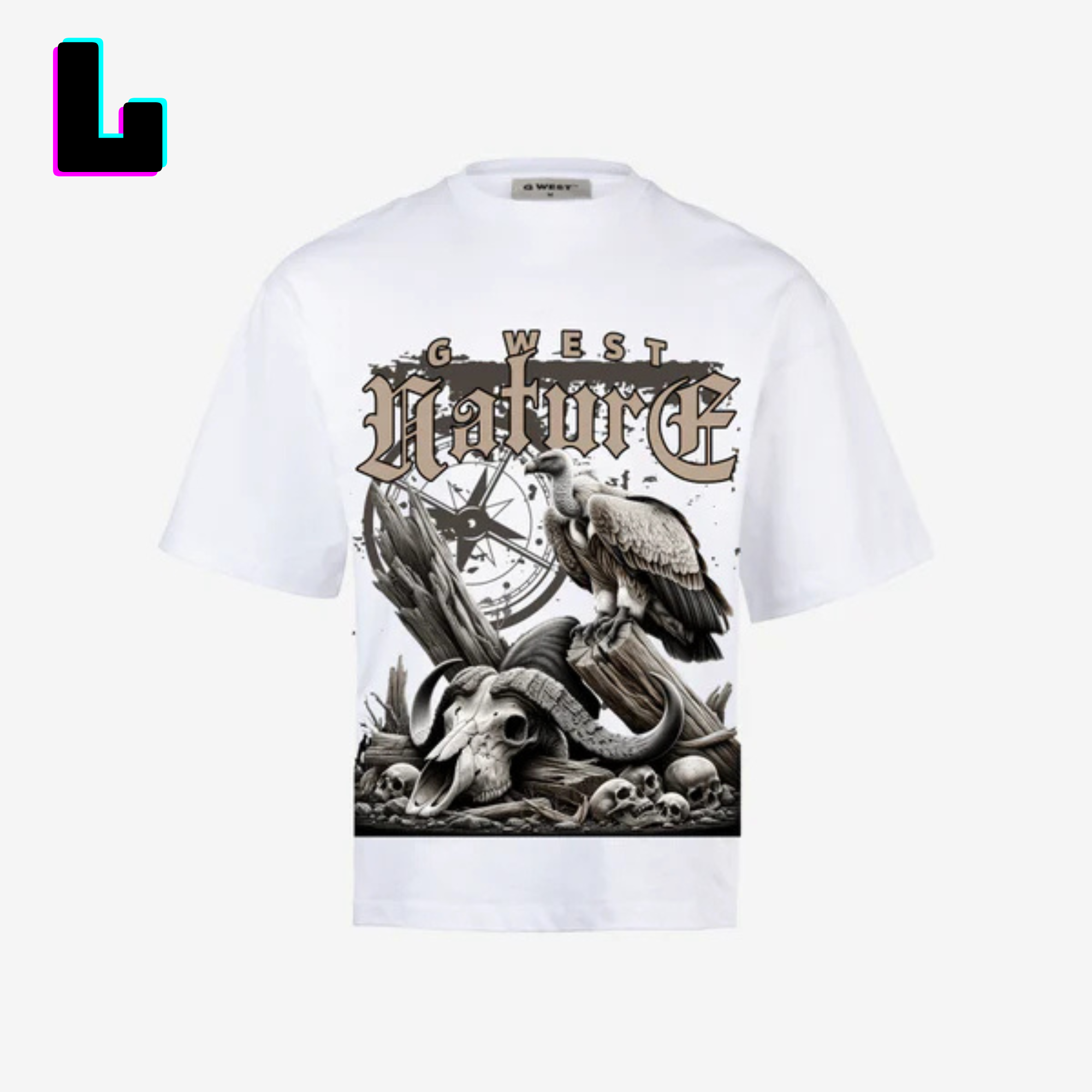 ๐ G WEST Wholesale T-Shirt Box โ 20 Oversized Tees (Mโ5XL) GWESTTEES-1011