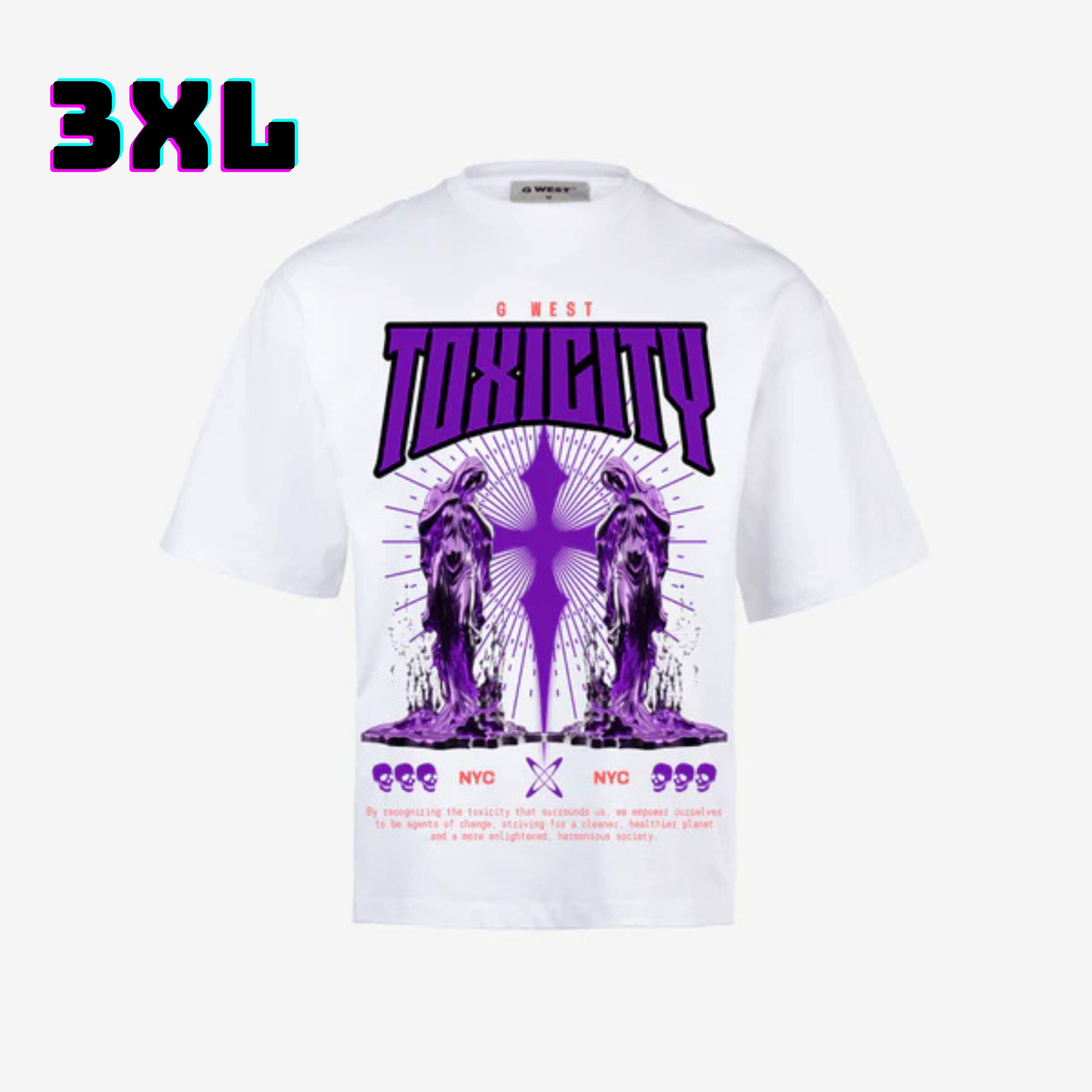 ๐ G WEST Wholesale T-Shirt Box โ 20 Oversized Tees (Mโ5XL) GWESTTEES-1001