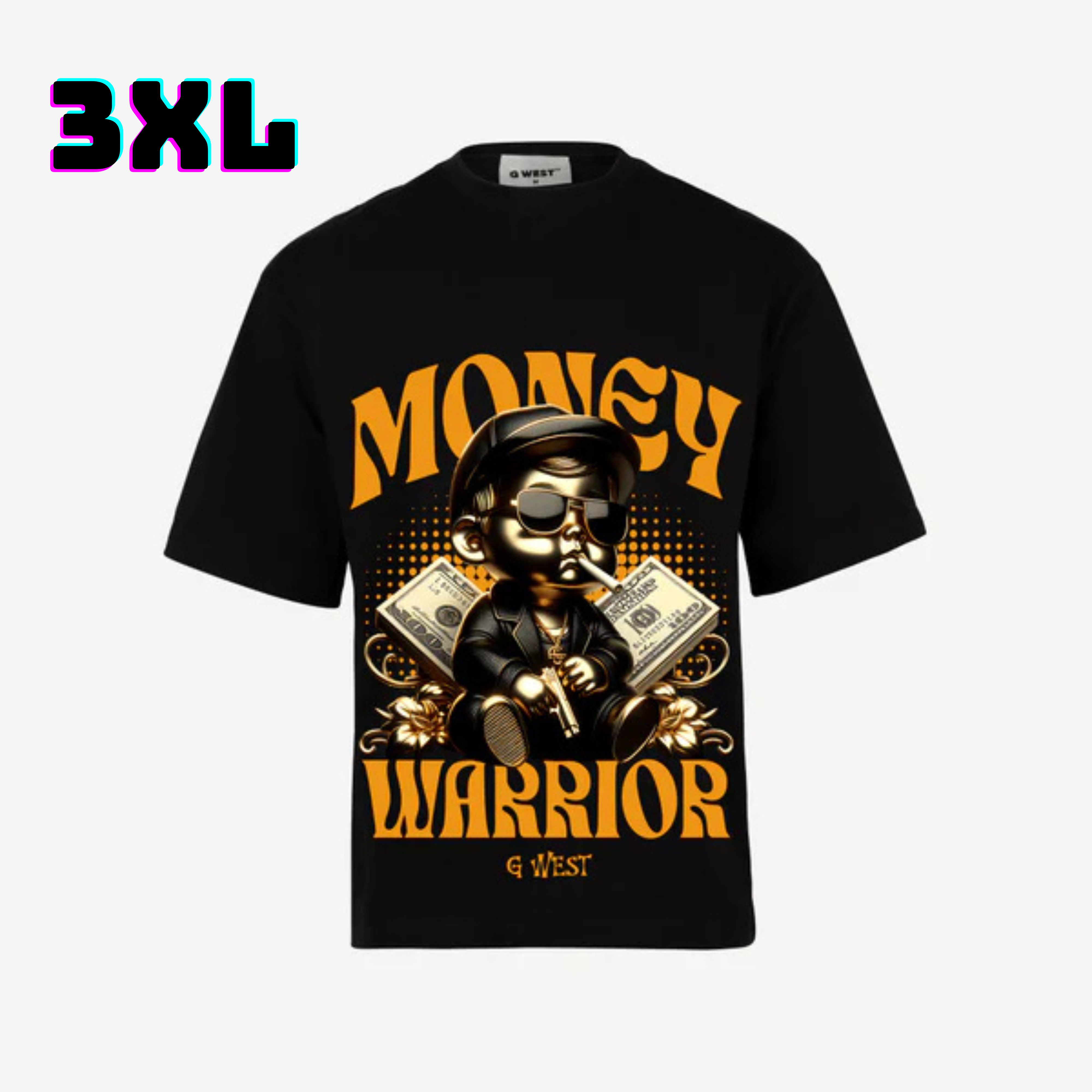 ๐ G WEST Wholesale T-Shirt Box โ 20 Oversized Tees (Mโ5XL) GWESTTEES-1004