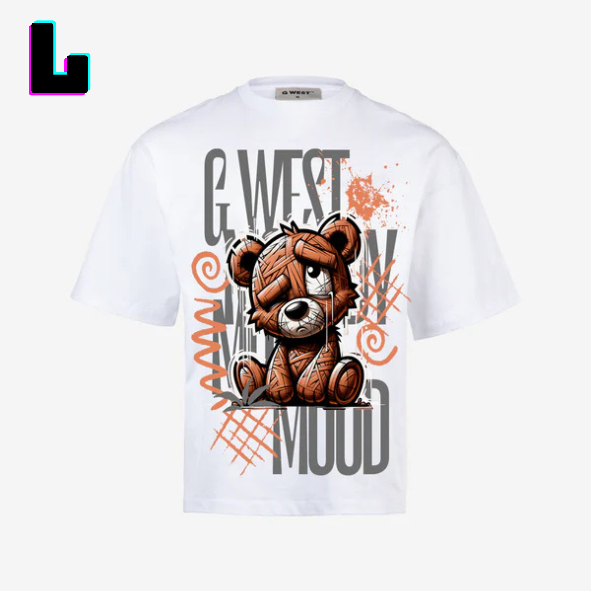 ๐ G WEST Wholesale T-Shirt Box โ 20 Oversized Tees (Mโ5XL) GWESTTEES-1003