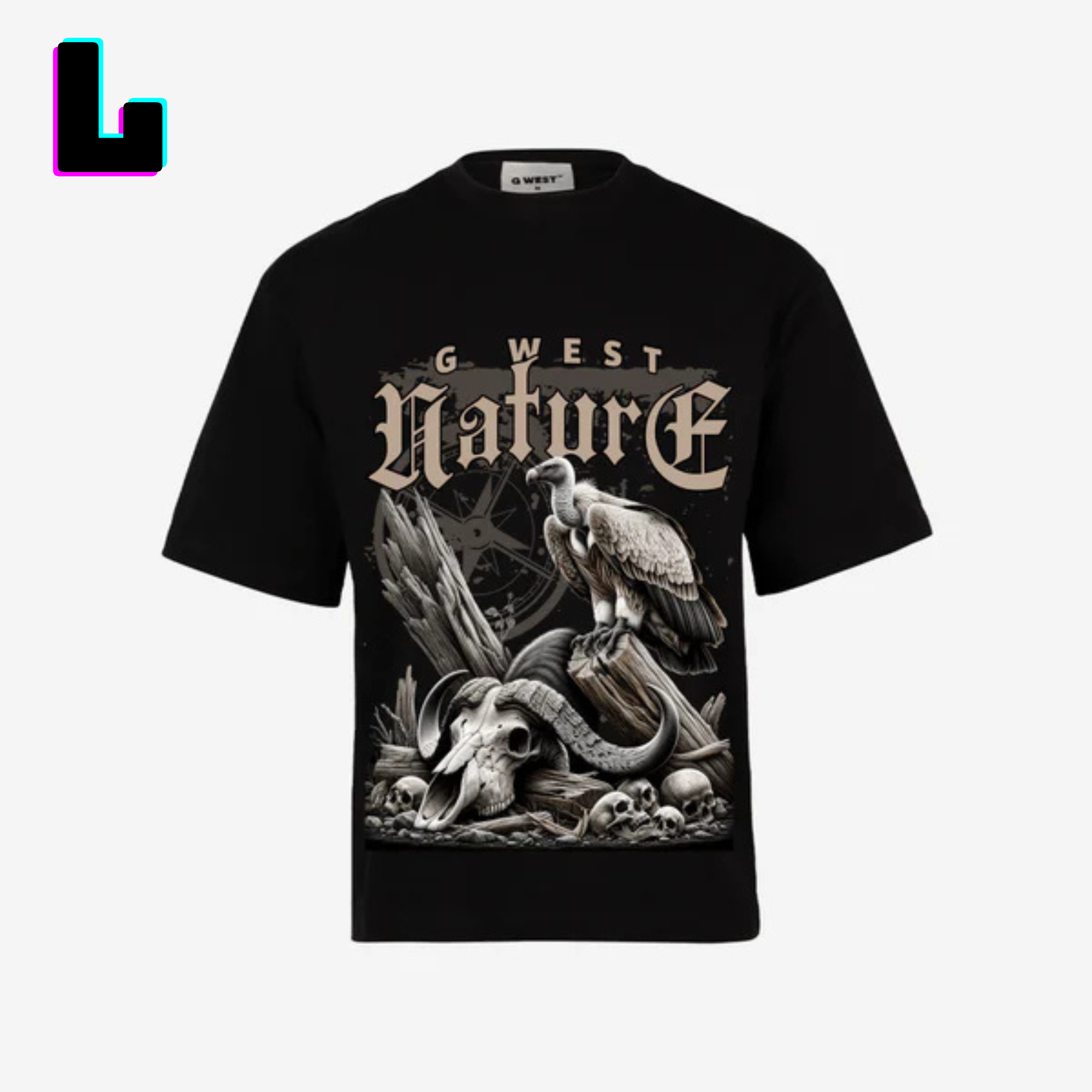 ๐ G WEST Wholesale T-Shirt Box โ 20 Oversized Tees (Mโ5XL) GWESTTEES-1007