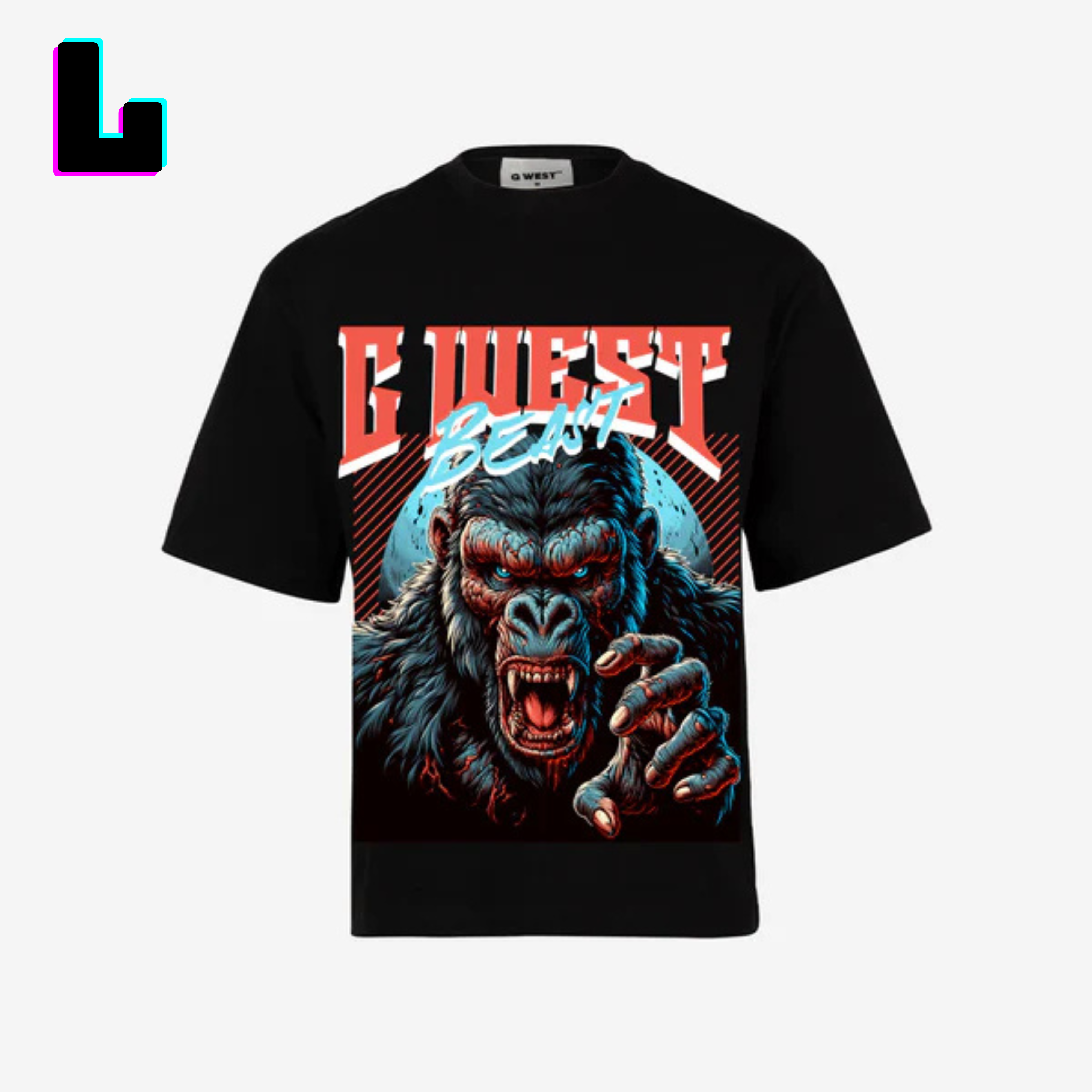 ๐ G WEST Wholesale T-Shirt Box โ 20 Oversized Tees (Mโ5XL) GWESTTEES-1013