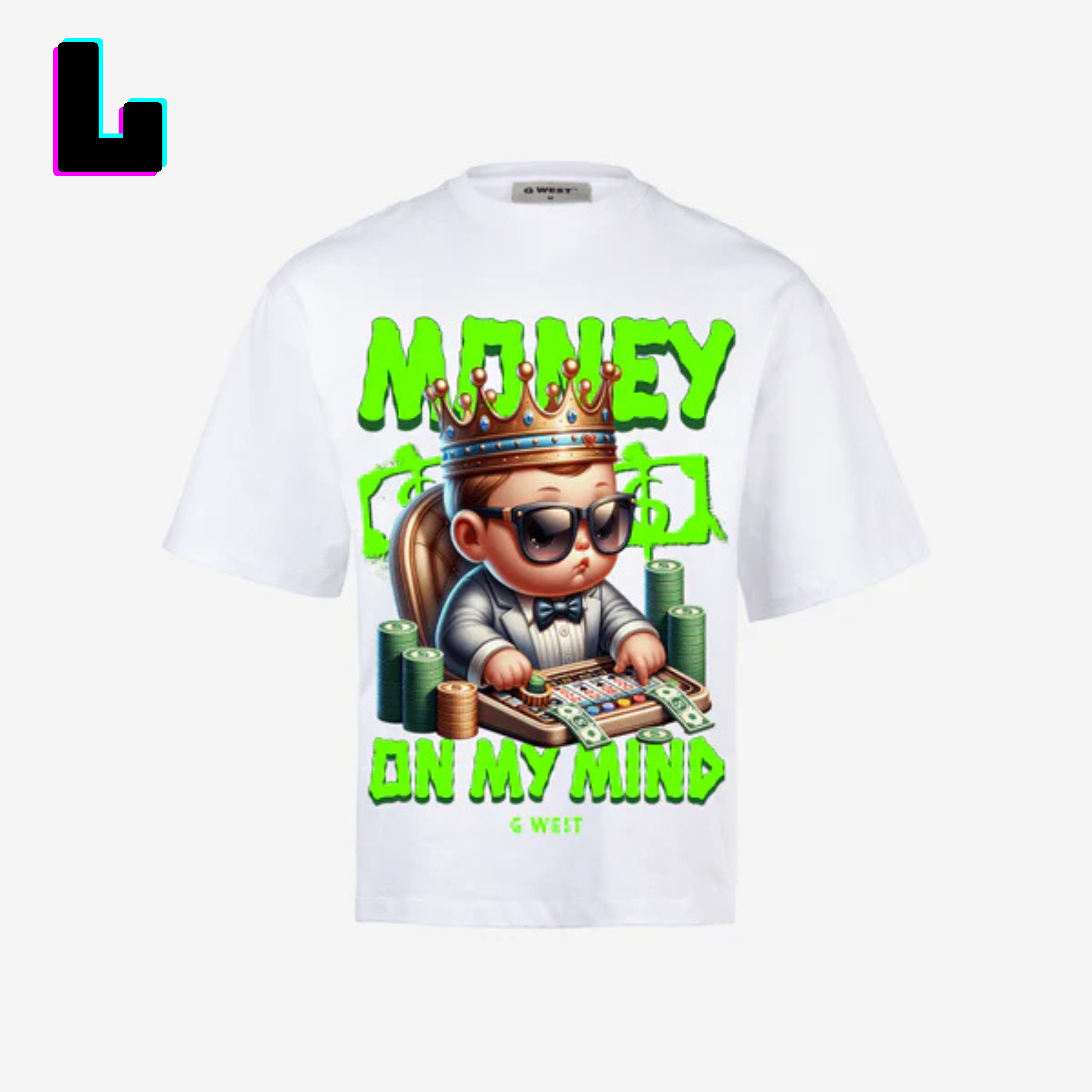 ๐ G WEST Wholesale T-Shirt Box โ 20 Oversized Tees (Mโ5XL) GWESTTEES-1014