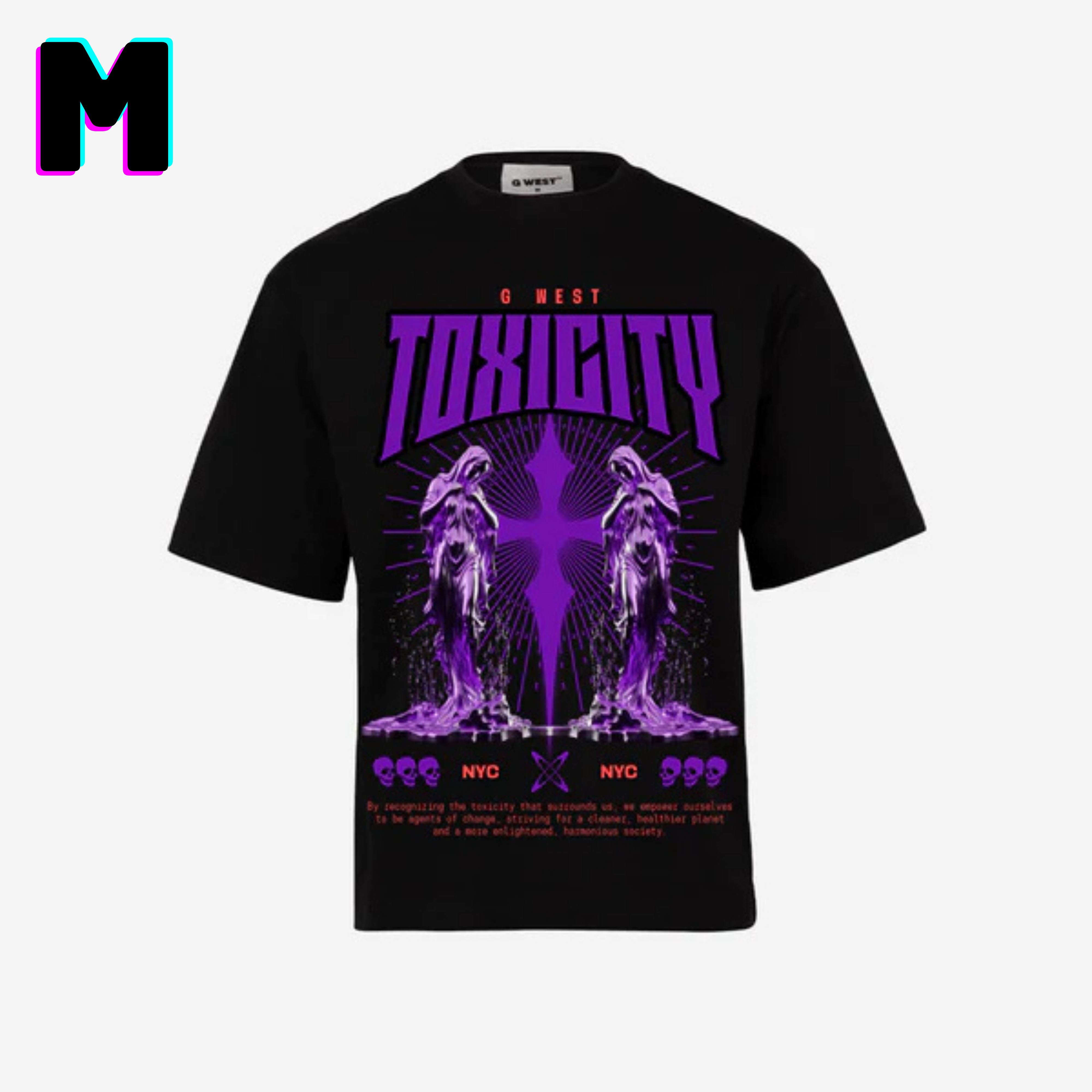 ๐ G WEST Wholesale T-Shirt Box โ 20 Oversized Tees (Mโ5XL) GWESTTEES-1019