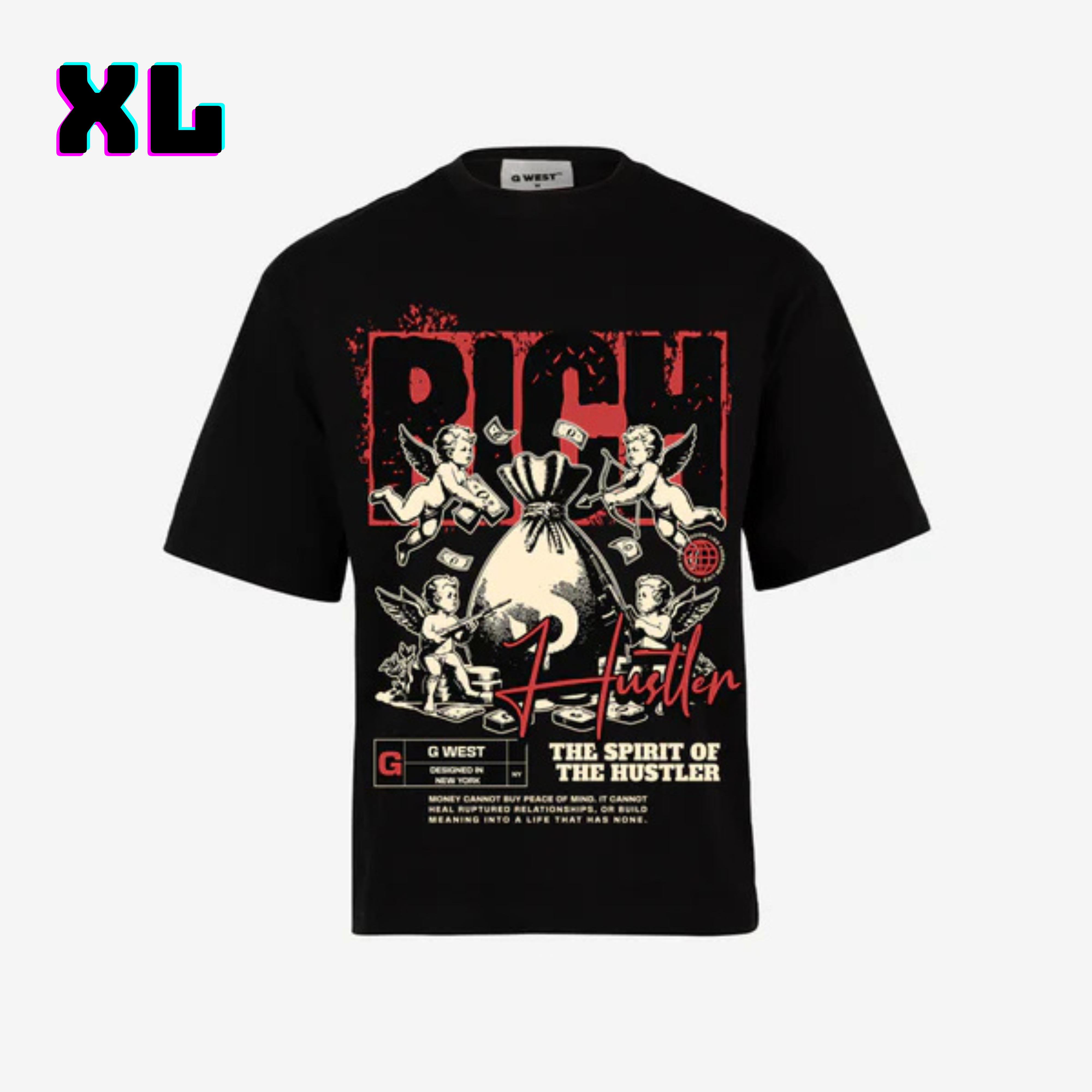 ๐ G WEST Wholesale T-Shirt Box โ 20 Oversized Tees (Mโ5XL) GWESTTEES-1016