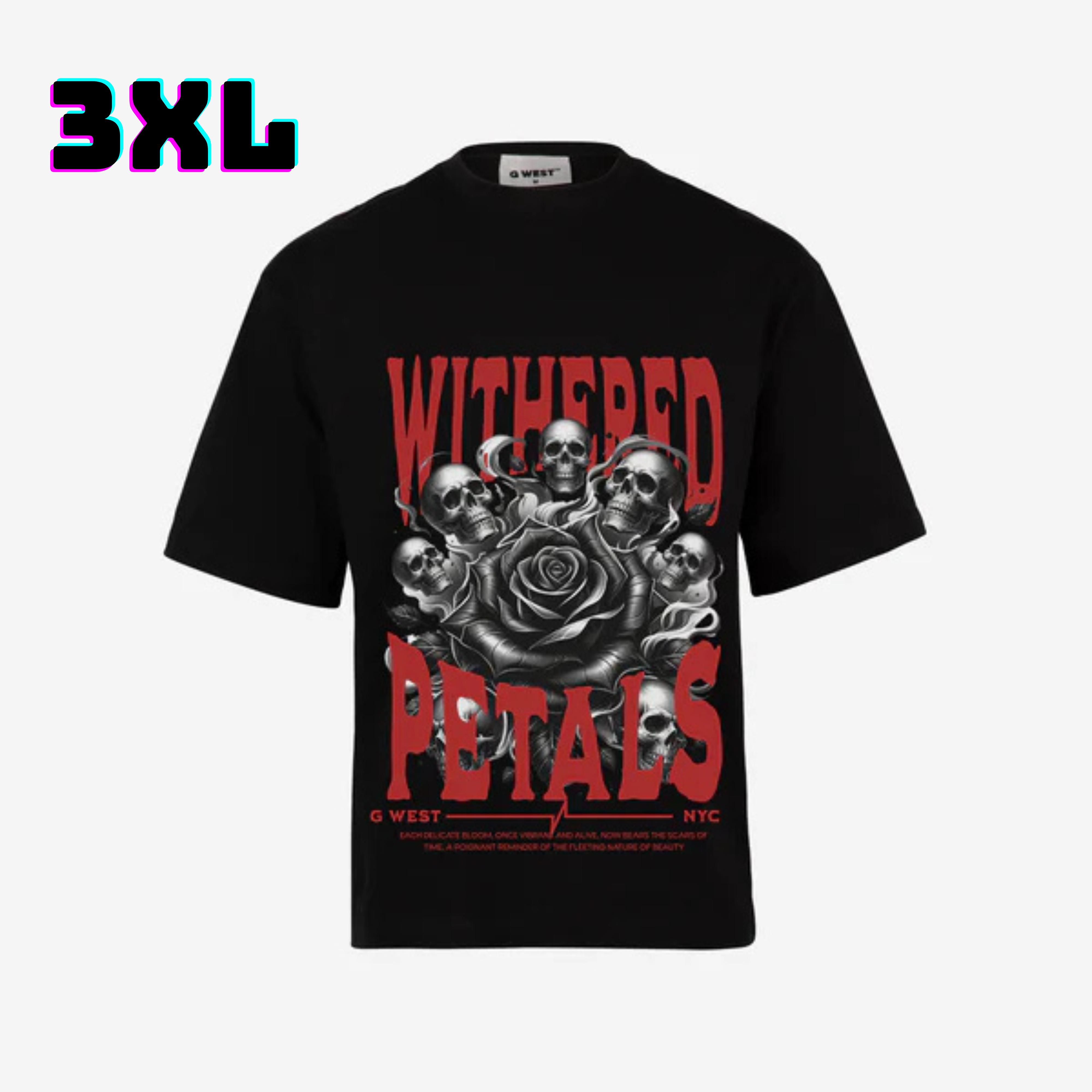 👕 G WEST Wholesale T-Shirt Box – 20 Oversized Tees (M–5XL) GWESTTEES-1004