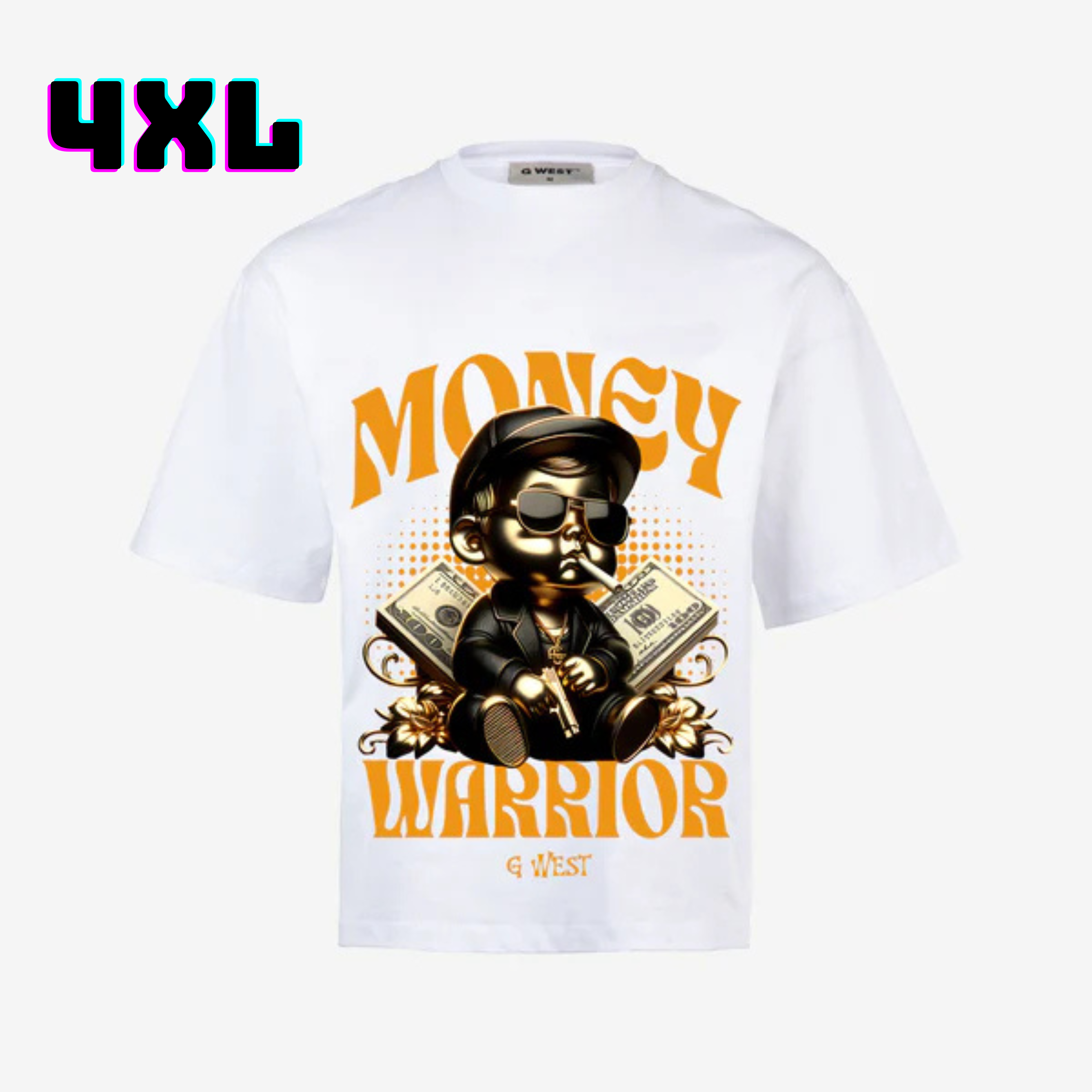 👕 G WEST Wholesale T-Shirt Box – 20 Oversized Tees (M–5XL) GWESTTEES-1004