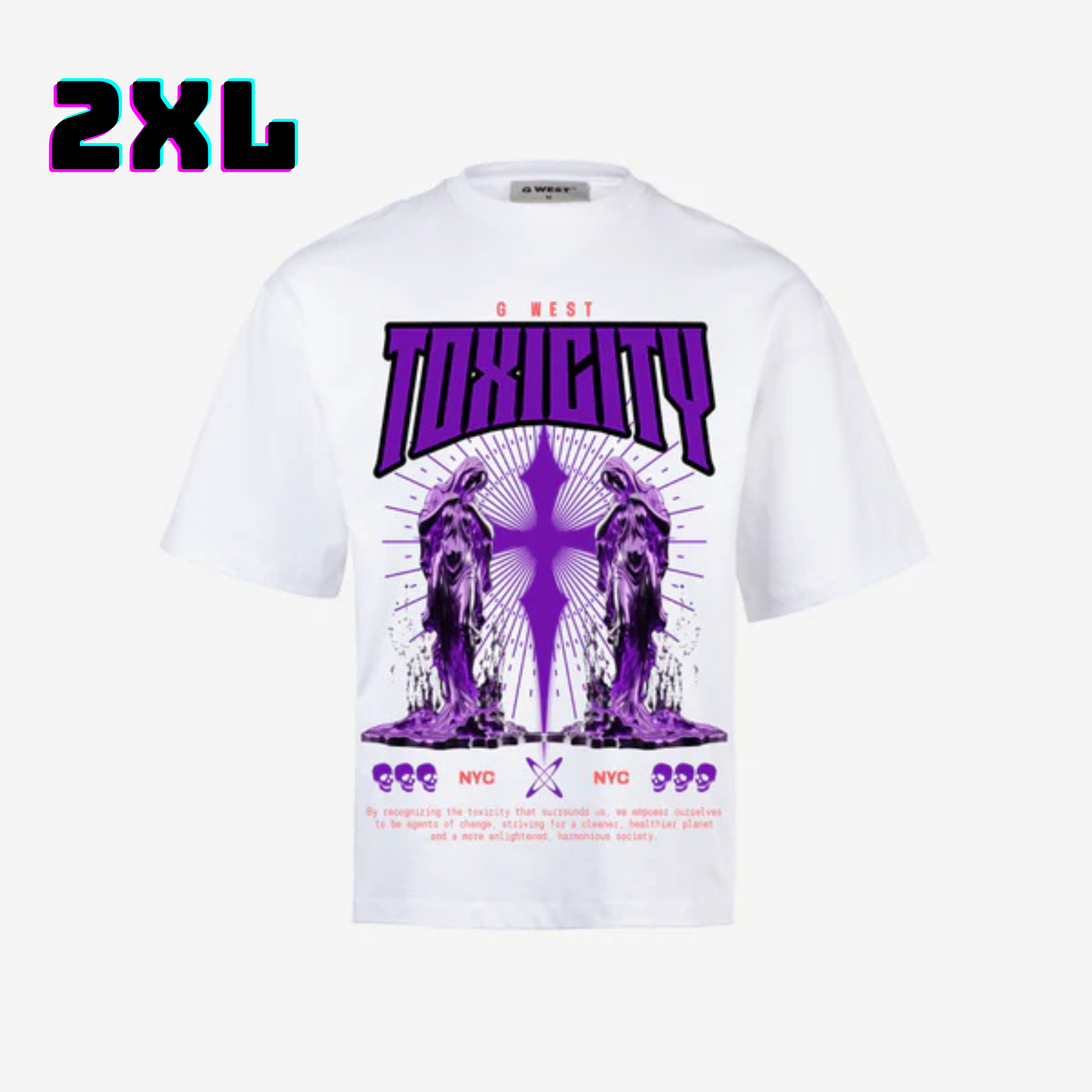 👕 G WEST Wholesale T-Shirt Box – 20 Oversized Tees (M–5XL) GWESTTEES-1004